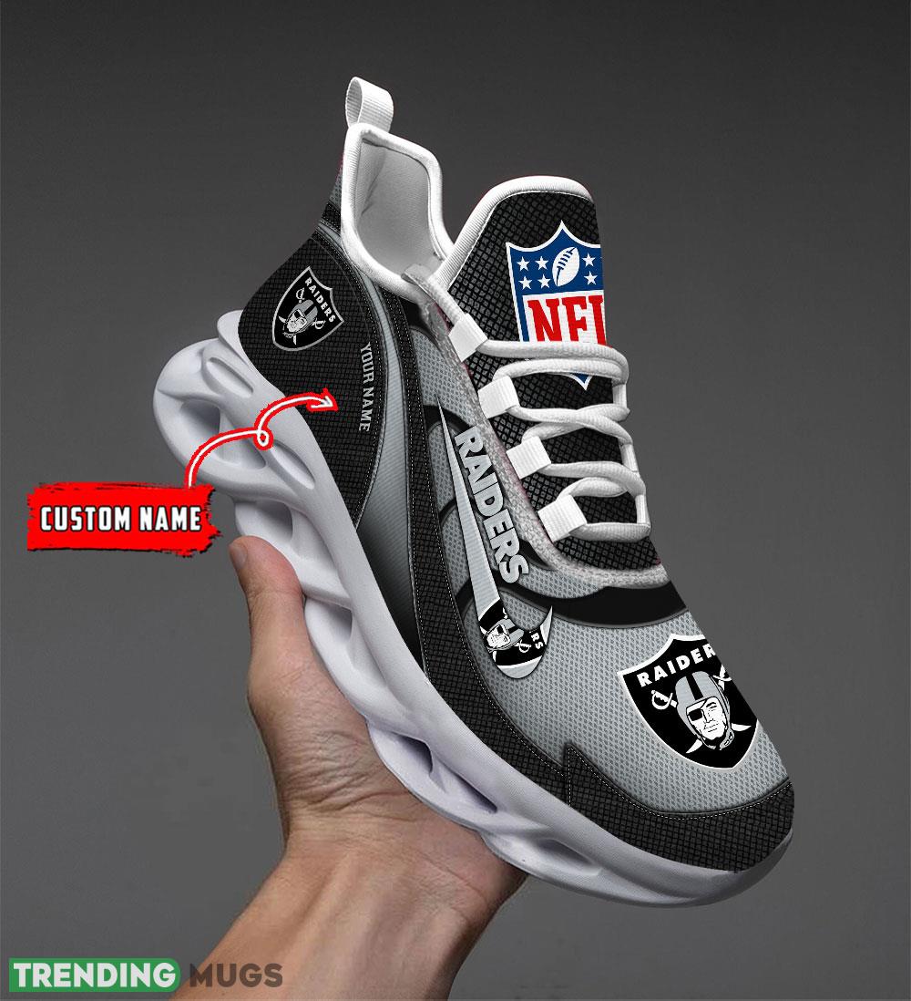Las Vegas Raiders NFL Swoosh 2024 Personalized Max Soul Shoes For Men Women Running Sneaker Max Soul Las Vegas Raiders NFL Swoosh 2024 Personalized Max Soul Shoes For Men Women Running Sneaker Max Soul