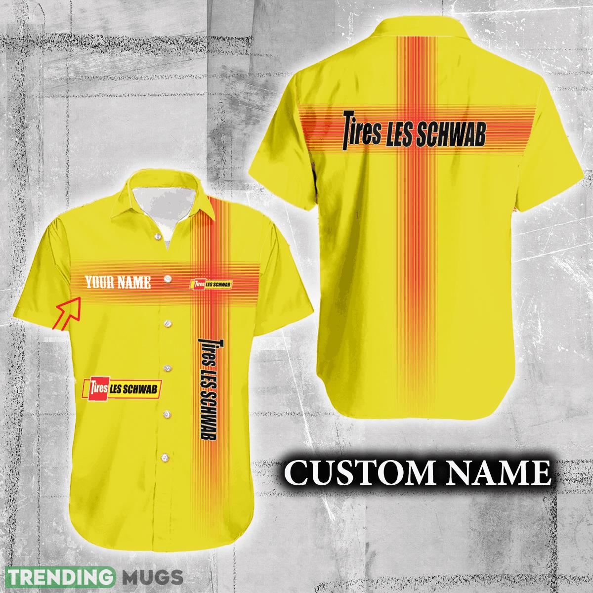 Les Schwab Tire Logo Brand Hawaiian Shirt Custom Name Trending Summer - Les Schwab Tire Logo Brand Hawaiian Shirt Custom Name Trending Summer Les Schwab Tire Logo Brand Hawaiian Shirt Custom Name Trending Summer - Les Schwab Tire Logo Brand Hawaiian Shirt Custom Name Trending Summer