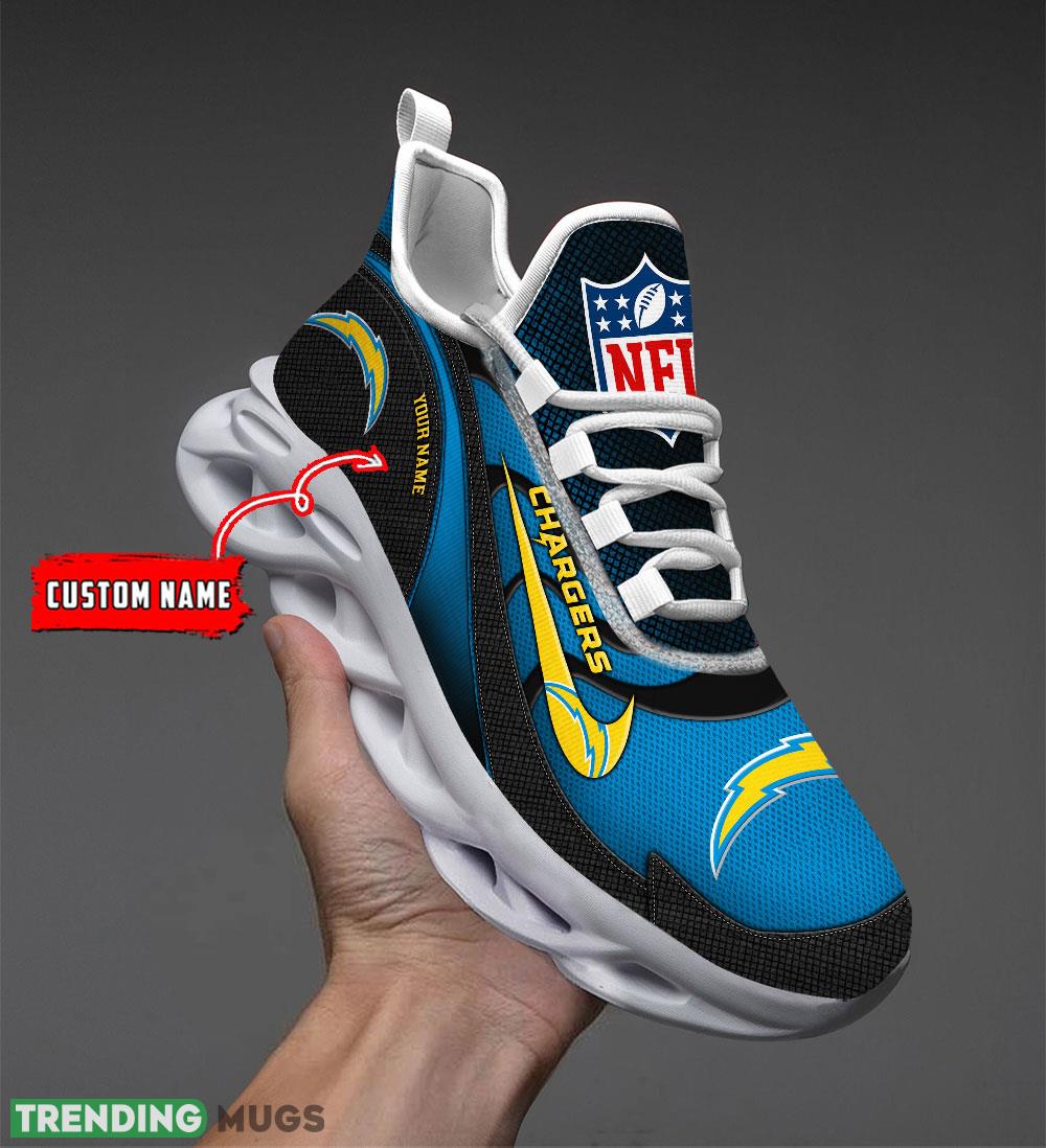 Los Angeles Chargers NFL Swoosh 2024 Personalized Max Soul Shoes For Men Women Running Sneaker Max Soul Los Angeles Chargers NFL Swoosh 2024 Personalized Max Soul Shoes For Men Women Running Sneaker Max Soul