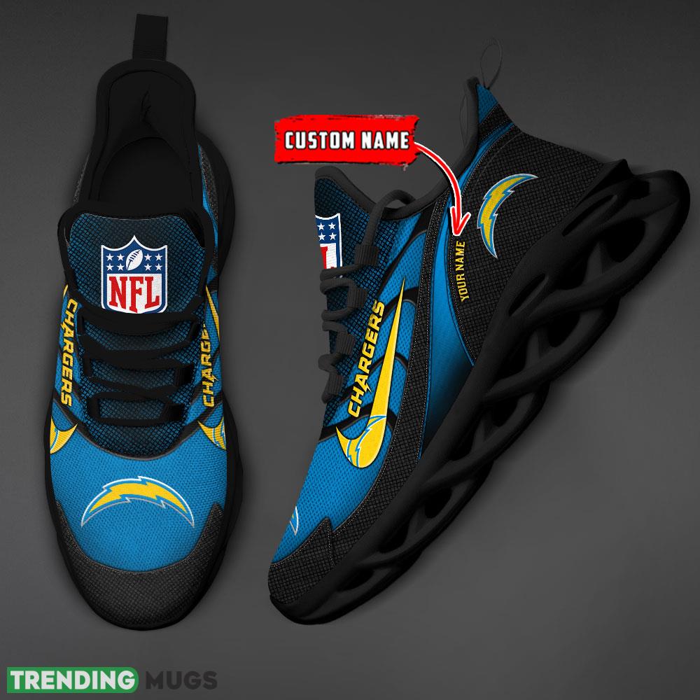 Los Angeles Chargers NFL Swoosh 2024 Personalized Max Soul Shoes For Men Women Running Sneaker Max Soul Los Angeles Chargers NFL Swoosh 2024 Personalized Max Soul Shoes For Men Women Running Sneaker Max Soul