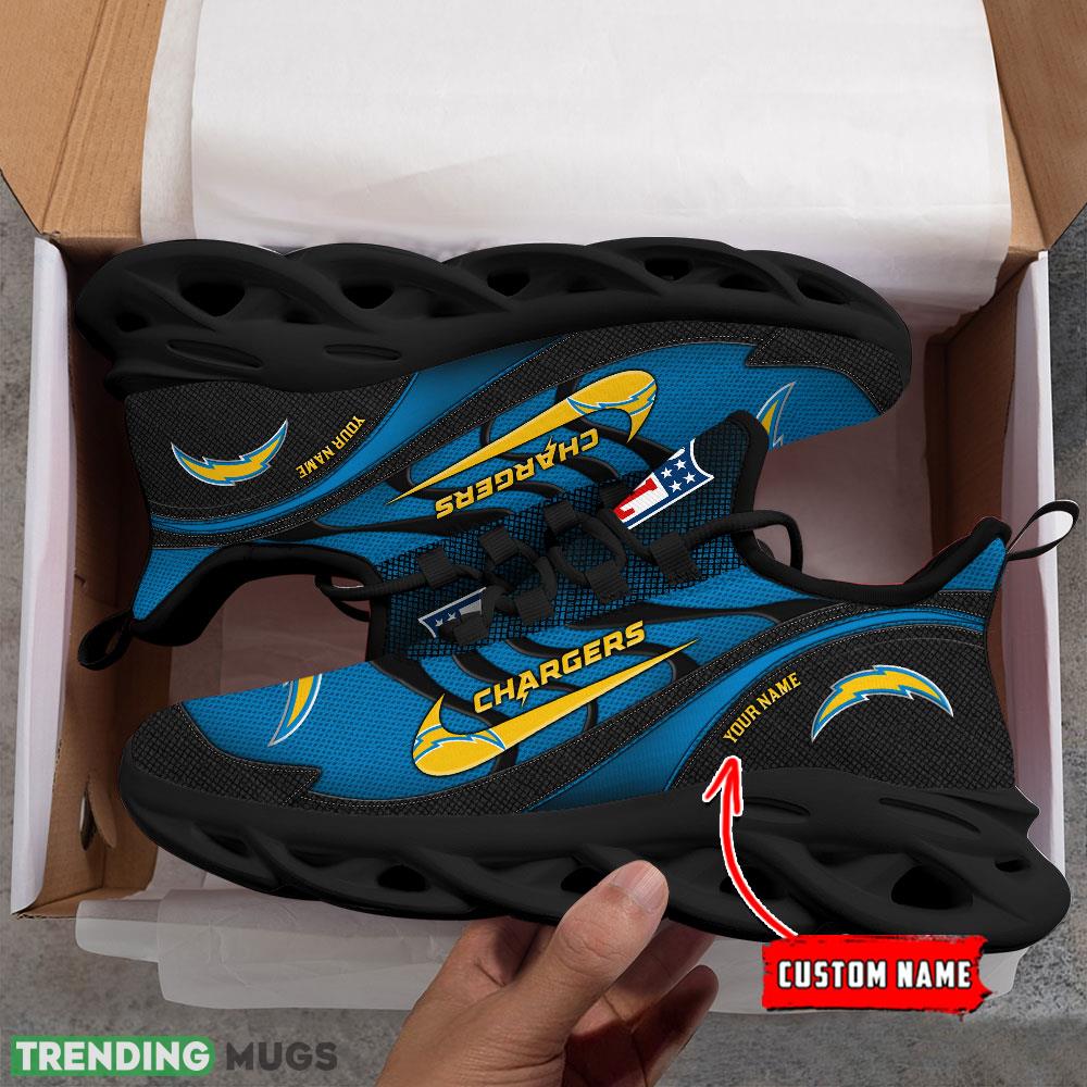 Los Angeles Chargers NFL Swoosh 2024 Personalized Max Soul Shoes For Men Women Running Sneaker Max Soul Los Angeles Chargers NFL Swoosh 2024 Personalized Max Soul Shoes For Men Women Running Sneaker Max Soul