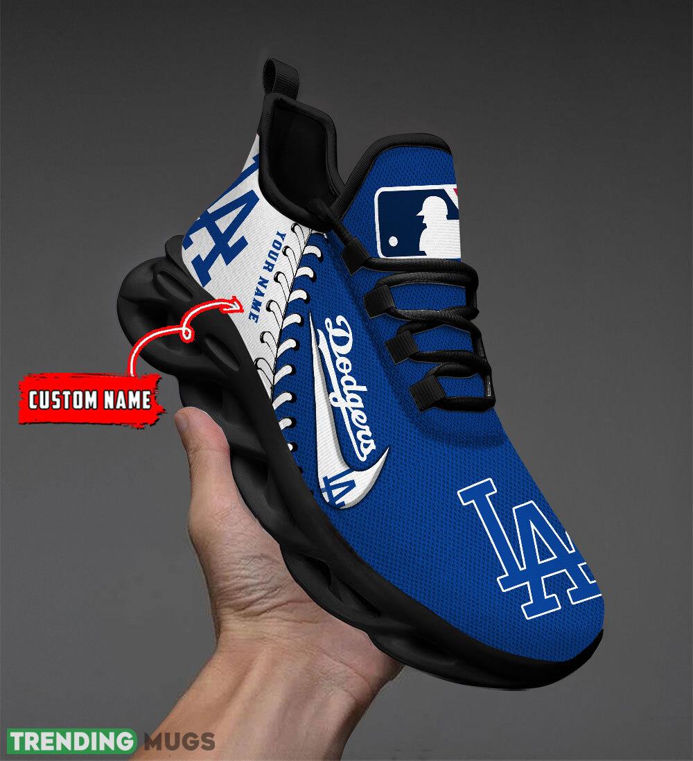 Los Angeles Dodgers MLB Max Soul Shoes Custom Name Gift Running Sport Shoes For Fans Max Soul Los Angeles Dodgers MLB Max Soul Shoes Custom Name Gift Running Sport Shoes For Fans Max Soul