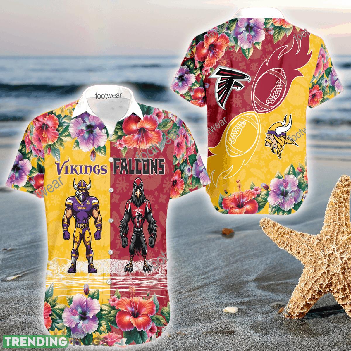 Mascot Minnesota Vikings VS Atlanta Falcons 3D Hawaiian Shirt Hibiscus For Men Women - Mascot Minnesota Vikings VS Atlanta Falcons 3D Hawaiian Shirt Hibiscus For Men Women Mascot Minnesota Vikings VS Atlanta Falcons 3D Hawaiian Shirt Hibiscus For Men Women - Mascot Minnesota Vikings VS Atlanta Falcons 3D Hawaiian Shirt Hibiscus For Men Women