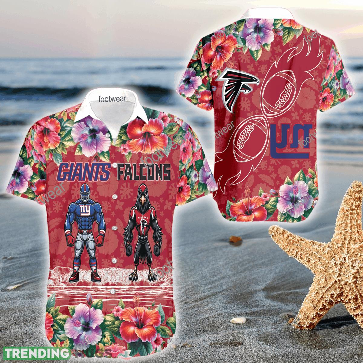 Mascot New York Giants VS Atlanta Falcons 3D Hawaiian Shirt Hibiscus For Men Women - Mascot New York Giants VS Atlanta Falcons 3D Hawaiian Shirt Hibiscus For Men Women Mascot New York Giants VS Atlanta Falcons 3D Hawaiian Shirt Hibiscus For Men Women - Mascot New York Giants VS Atlanta Falcons 3D Hawaiian Shirt Hibiscus For Men Women