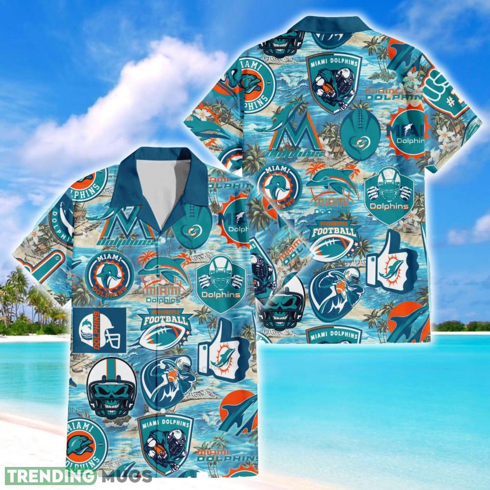 Miami Dolphins Hawaiian Shirt Pattern New Style For Men Women Fans Gift Beach - Miami Dolphins Hawaiian Shirt_1 Miami Dolphins Hawaiian Shirt Pattern New Style For Men Women Fans Gift Beach - Miami Dolphins Hawaiian Shirt_1