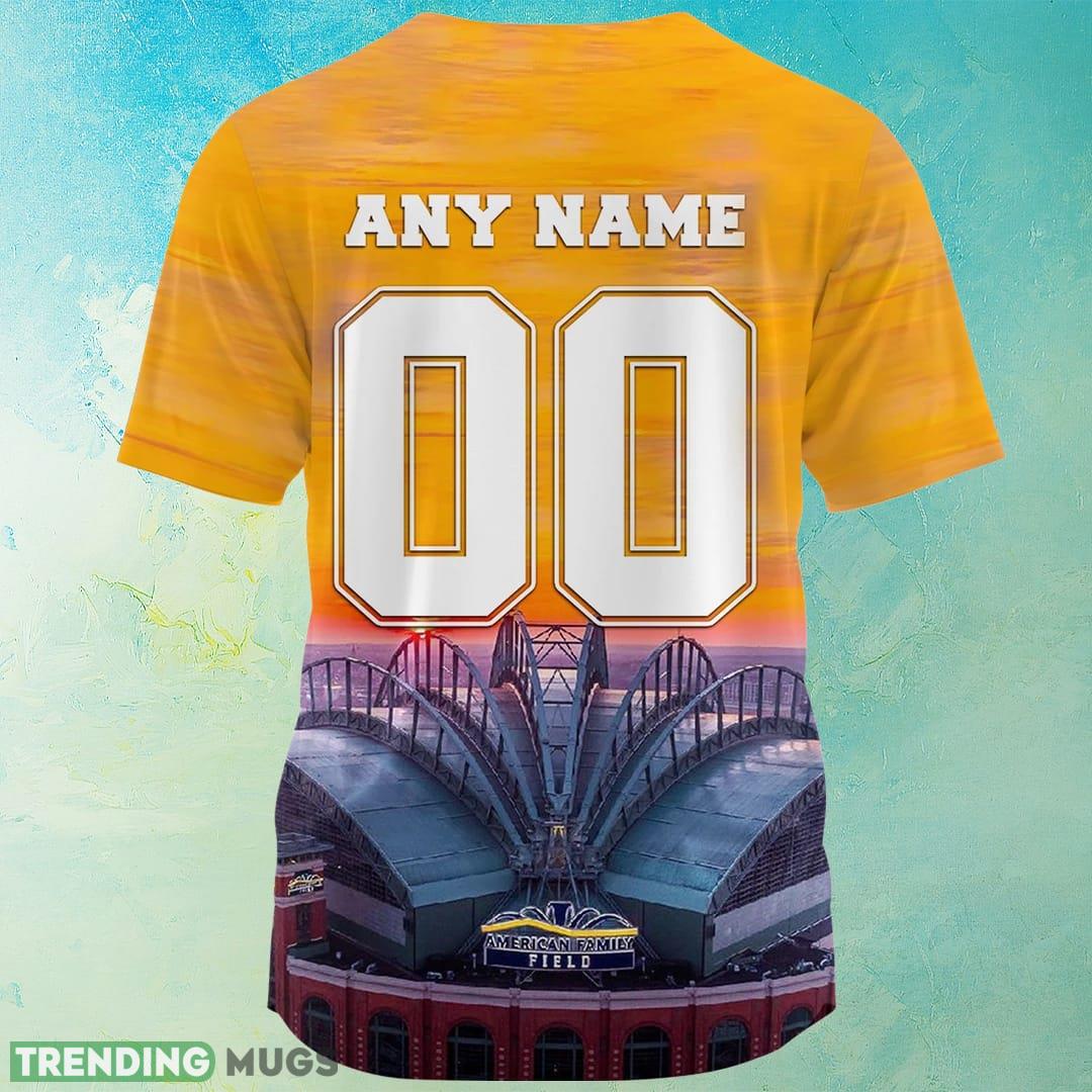 Milwaukee Brewers Baseball Jersey Shirt MLB Bold Custom Number And Name Football Jersey Milwaukee Brewers Baseball Jersey Shirt MLB Bold Custom Number And Name Football Jersey