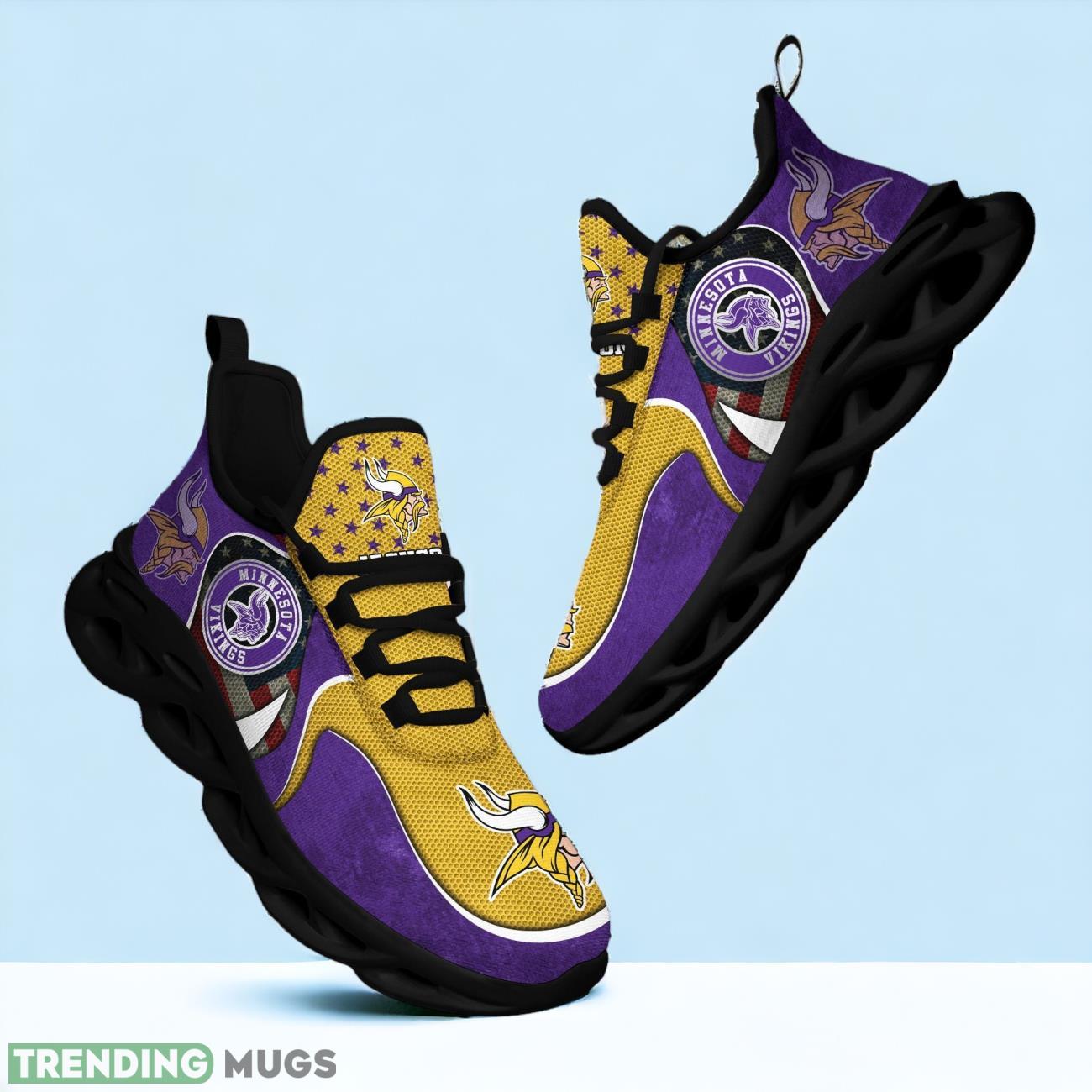 Minnesota Vikings NFL Sports Clunky Custom Name Max Soul Shoes Max Soul Minnesota Vikings NFL Sports Clunky Custom Name Max Soul Shoes Max Soul