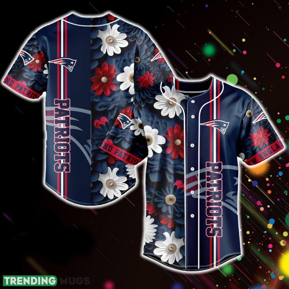 New England Patriots NFL Baseball Jersey Shirt Flowers Pattern Gift For Men Women Fans - New England Patriots NFL Baseball Jersey Shirt Flowers Pattern Gift For Men Women Fans New England Patriots NFL Baseball Jersey Shirt Flowers Pattern Gift For Men Women Fans - New England Patriots NFL Baseball Jersey Shirt Flowers Pattern Gift For Men Women Fans