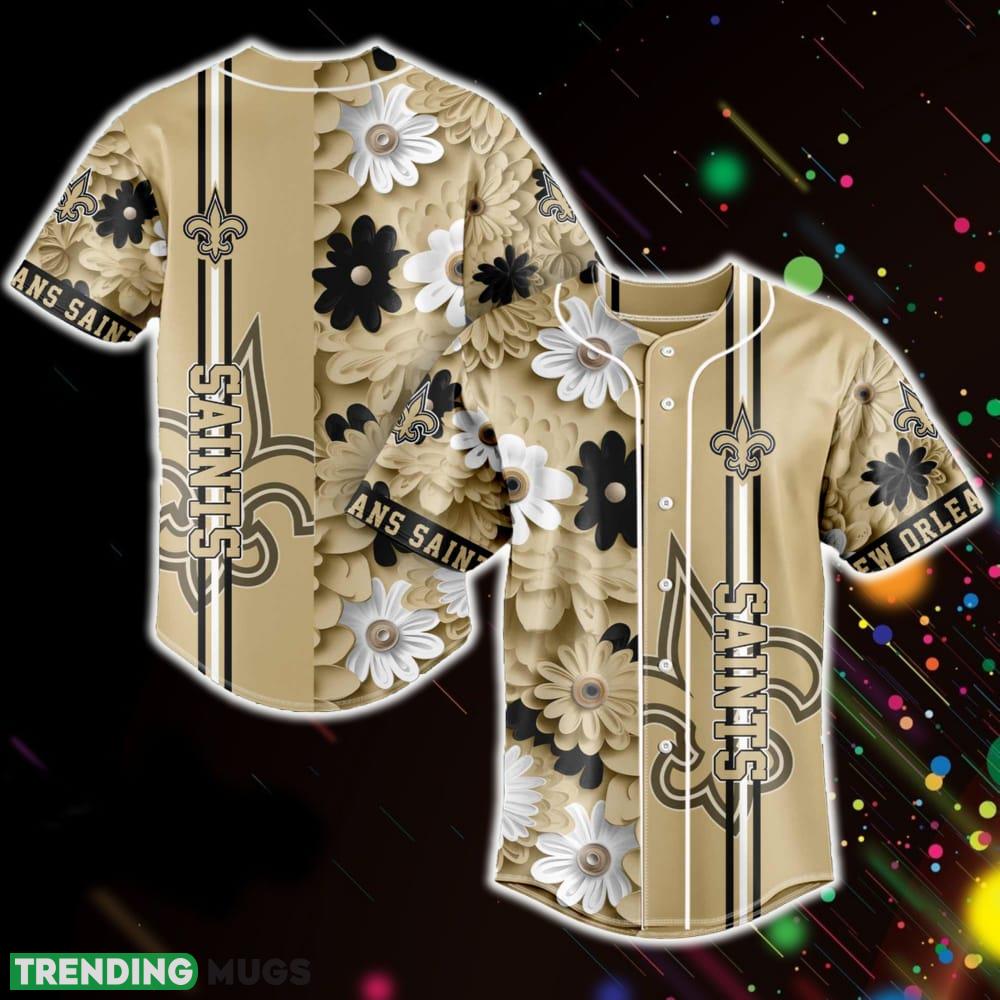 New Orleans Saints NFL Baseball Jersey Shirt Flowers Pattern Gift For Men Women Fans - New Orleans Saints NFL Baseball Jersey Shirt Flowers Pattern Gift For Men Women Fans New Orleans Saints NFL Baseball Jersey Shirt Flowers Pattern Gift For Men Women Fans - New Orleans Saints NFL Baseball Jersey Shirt Flowers Pattern Gift For Men Women Fans
