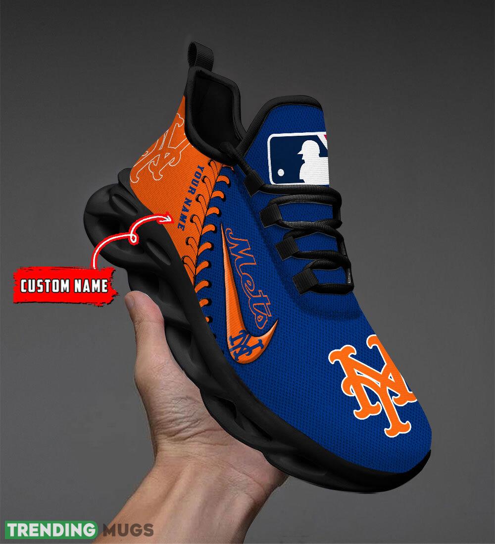 New York Mets MLB Max Soul Shoes Custom Name Gift Running Sport Shoes For Fans Max Soul New York Mets MLB Max Soul Shoes Custom Name Gift Running Sport Shoes For Fans Max Soul