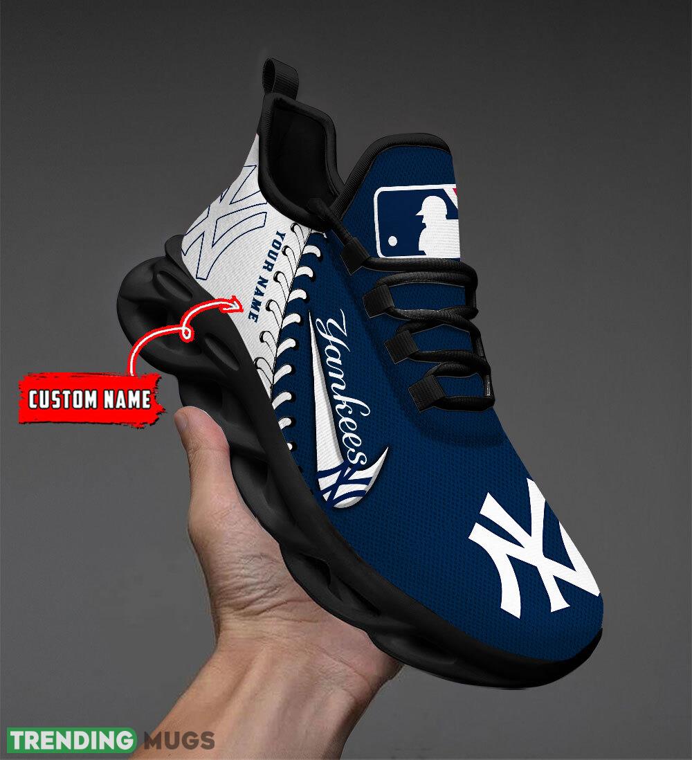 New York Yankees MLB Max Soul Shoes Custom Name Gift Running Sport Shoes For Fans Max Soul New York Yankees MLB Max Soul Shoes Custom Name Gift Running Sport Shoes For Fans Max Soul