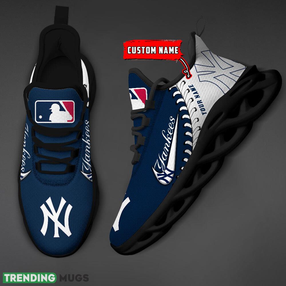 New York Yankees MLB Max Soul Shoes Custom Name Gift Running Sport Shoes For Fans Max Soul New York Yankees MLB Max Soul Shoes Custom Name Gift Running Sport Shoes For Fans Max Soul