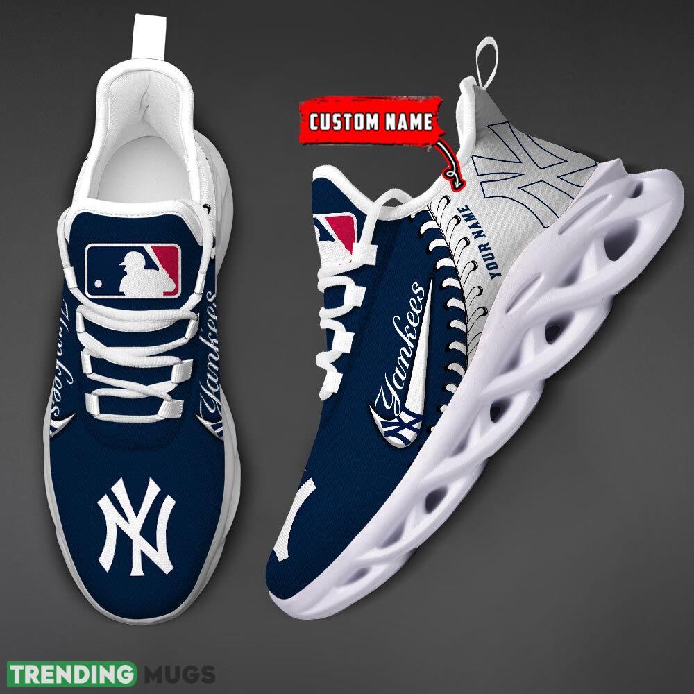 New York Yankees MLB Max Soul Shoes Custom Name Gift Running Sport Shoes For Fans Max Soul New York Yankees MLB Max Soul Shoes Custom Name Gift Running Sport Shoes For Fans Max Soul