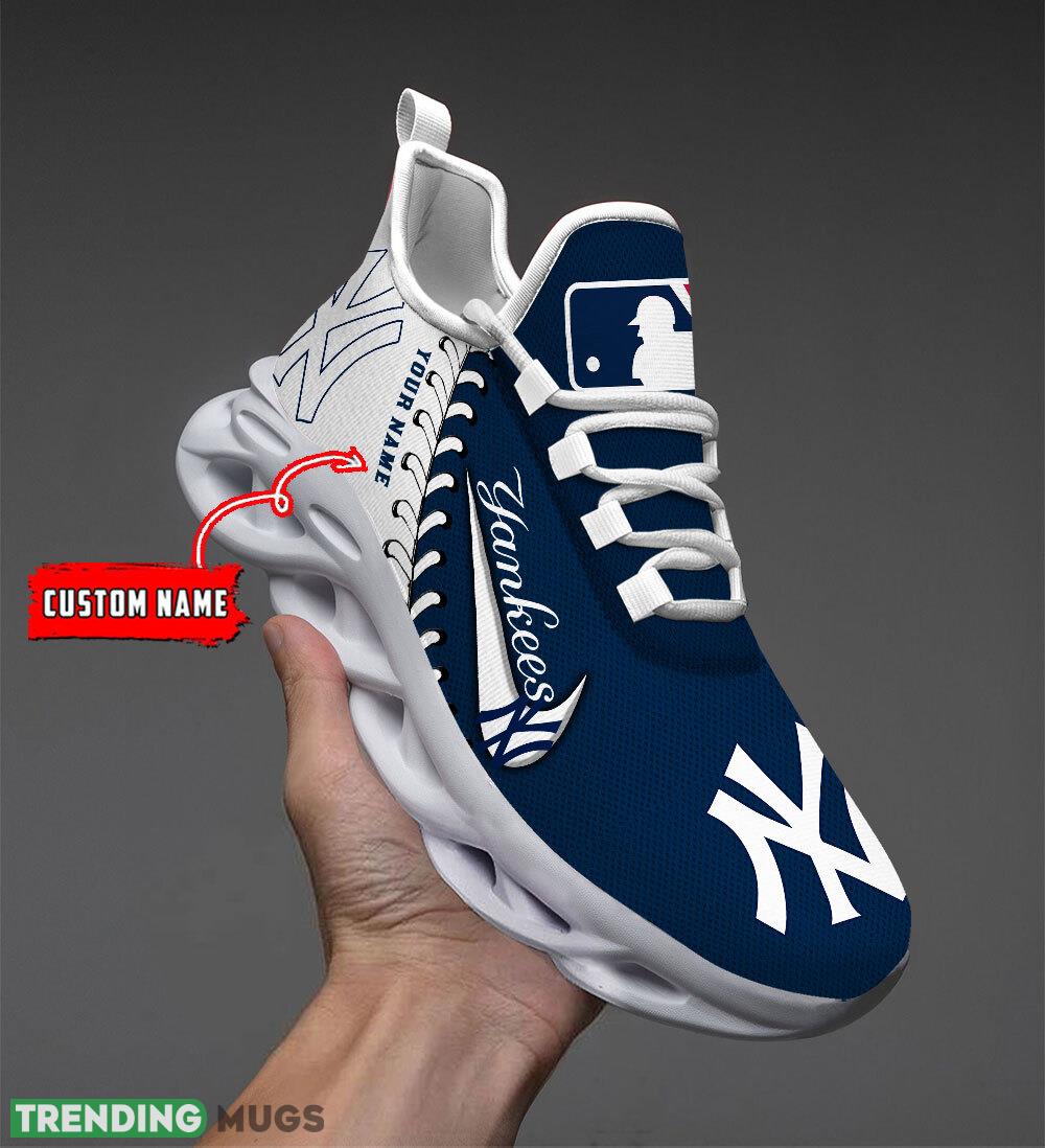 New York Yankees MLB Max Soul Shoes Custom Name Gift Running Sport Shoes For Fans - New York Yankees MLB Max Soul Shoes Custom Name_1 New York Yankees MLB Max Soul Shoes Custom Name Gift Running Sport Shoes For Fans - New York Yankees MLB Max Soul Shoes Custom Name_1