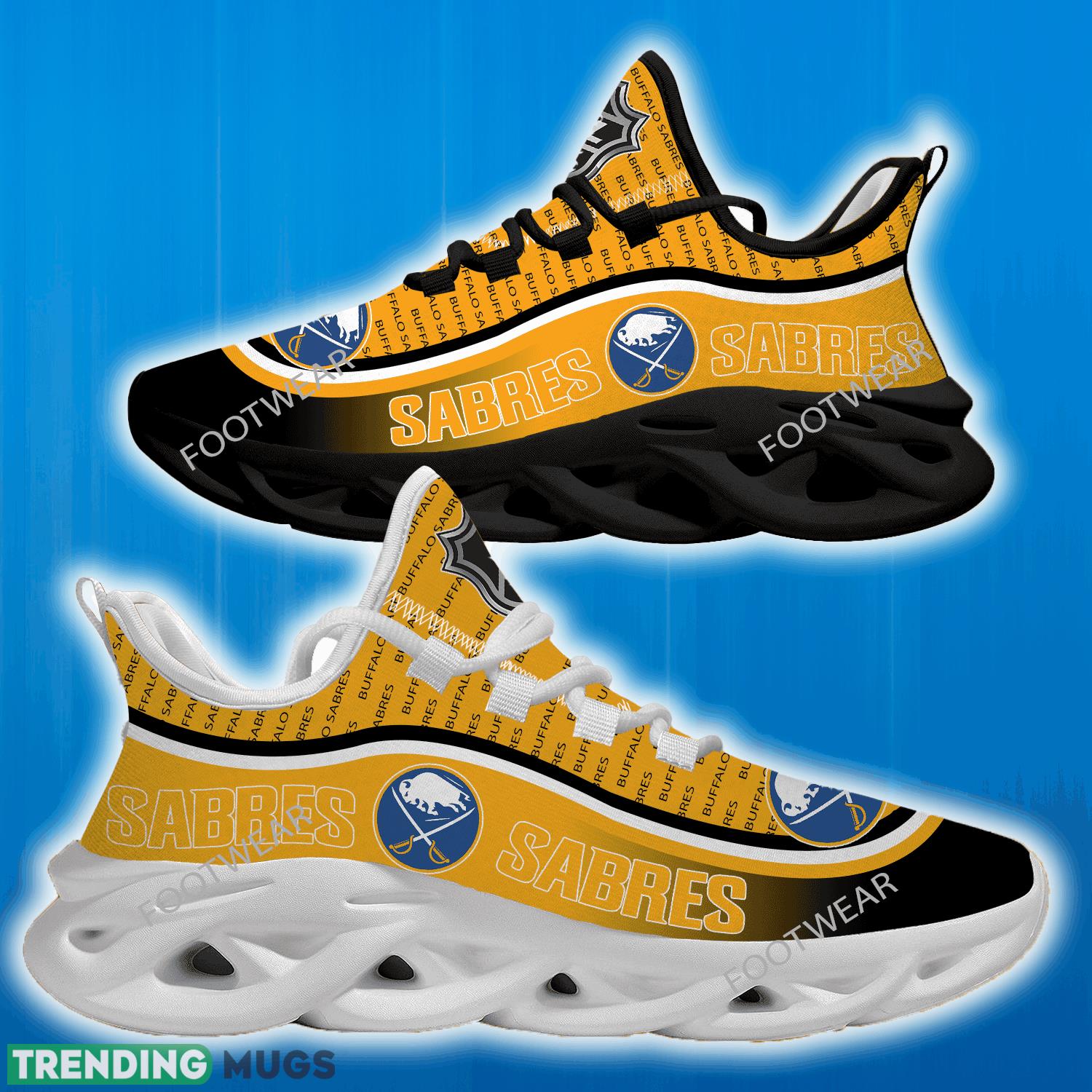 NHL Buffalo Sabres Logo New Text Max Soul Shoes For Men Women Running Sneaker - NHL Buffalo Sabres Logo New Text Max Soul Shoes For Men Women Running Sneaker