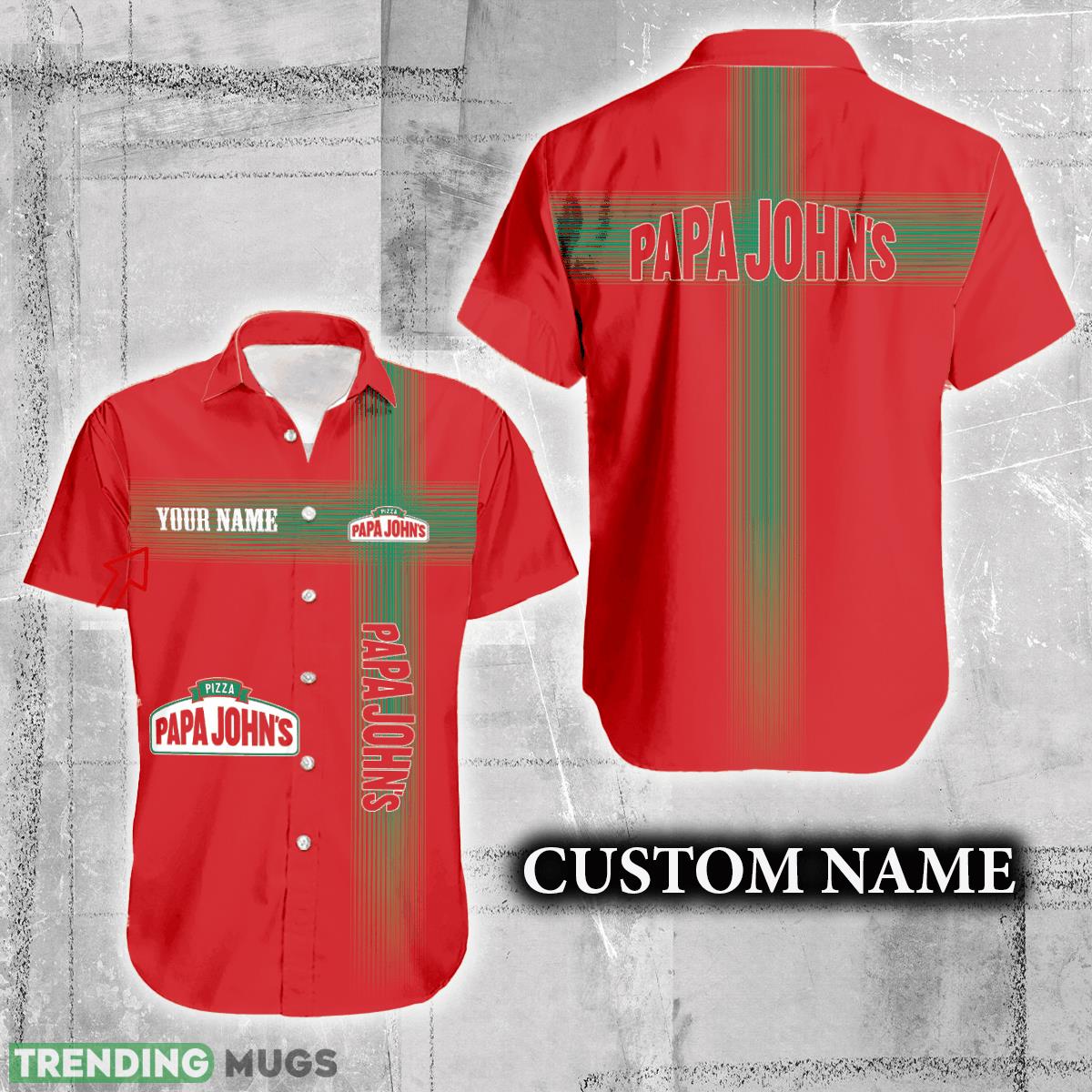 Papa John's Pizza Logo Brand Hawaiian Shirt Custom Name Trending Summer Hawaiian Shirt Papa John's Pizza Logo Brand Hawaiian Shirt Custom Name Trending Summer - Papa John's Pizza Logo Brand Hawaiian Shirt Custom Name Trending Summer