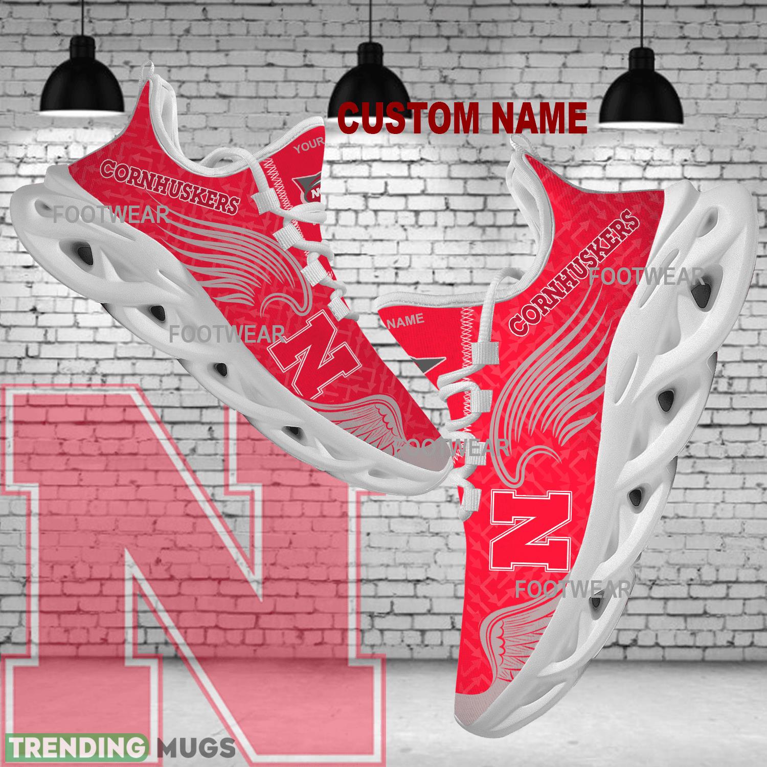Personalized Nebraska Cornhuskers New Wings Arrow Pattern Max Soul Shoes Running Sneaker Forward - NCAA Nebraska Cornhuskers New Wings Arrow Pattern Max Soul Shoes Photo 1 Personalized Nebraska Cornhuskers New Wings Arrow Pattern Max Soul Shoes Running Sneaker Forward - NCAA Nebraska Cornhuskers New Wings Arrow Pattern Max Soul Shoes Photo 1