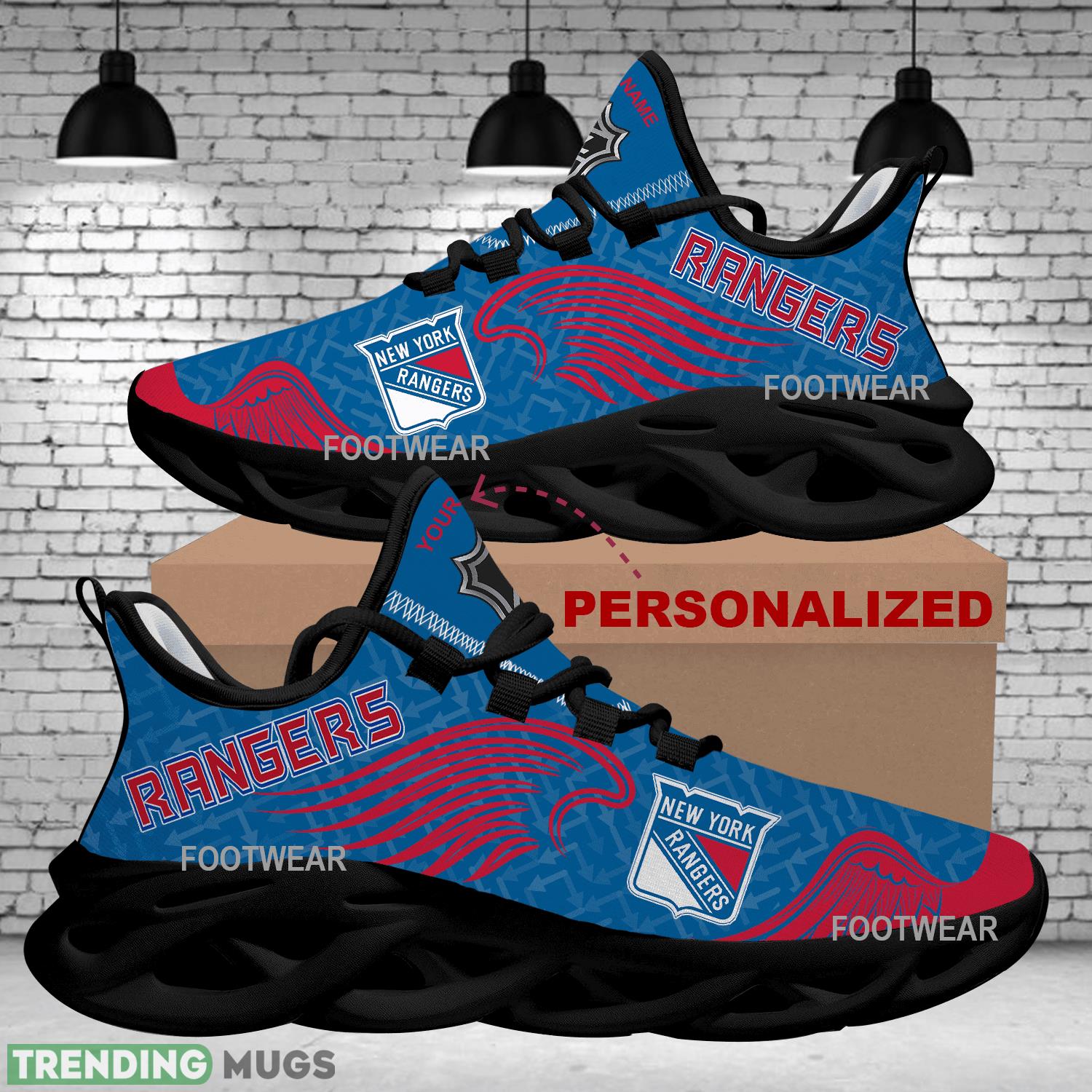 Personalized New York Rangers New Wings Arrow Pattern Max Soul Shoes Chunky Sneaker Embrace Max Soul Personalized New York Rangers New Wings Arrow Pattern Max Soul Shoes Chunky Sneaker Embrace Max Soul