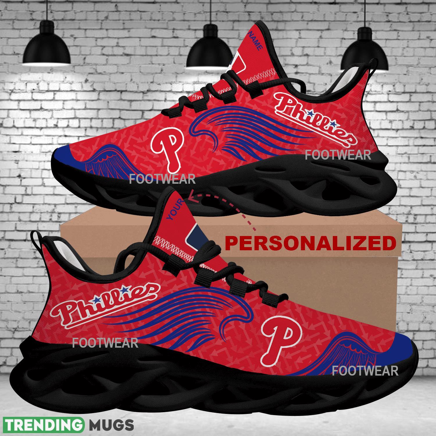 Personalized Philadelphia Phillies New Wings Arrow Pattern Max Soul Shoes Chunky Sneaker Iconography Max Soul Personalized Philadelphia Phillies New Wings Arrow Pattern Max Soul Shoes Chunky Sneaker Iconography Max Soul