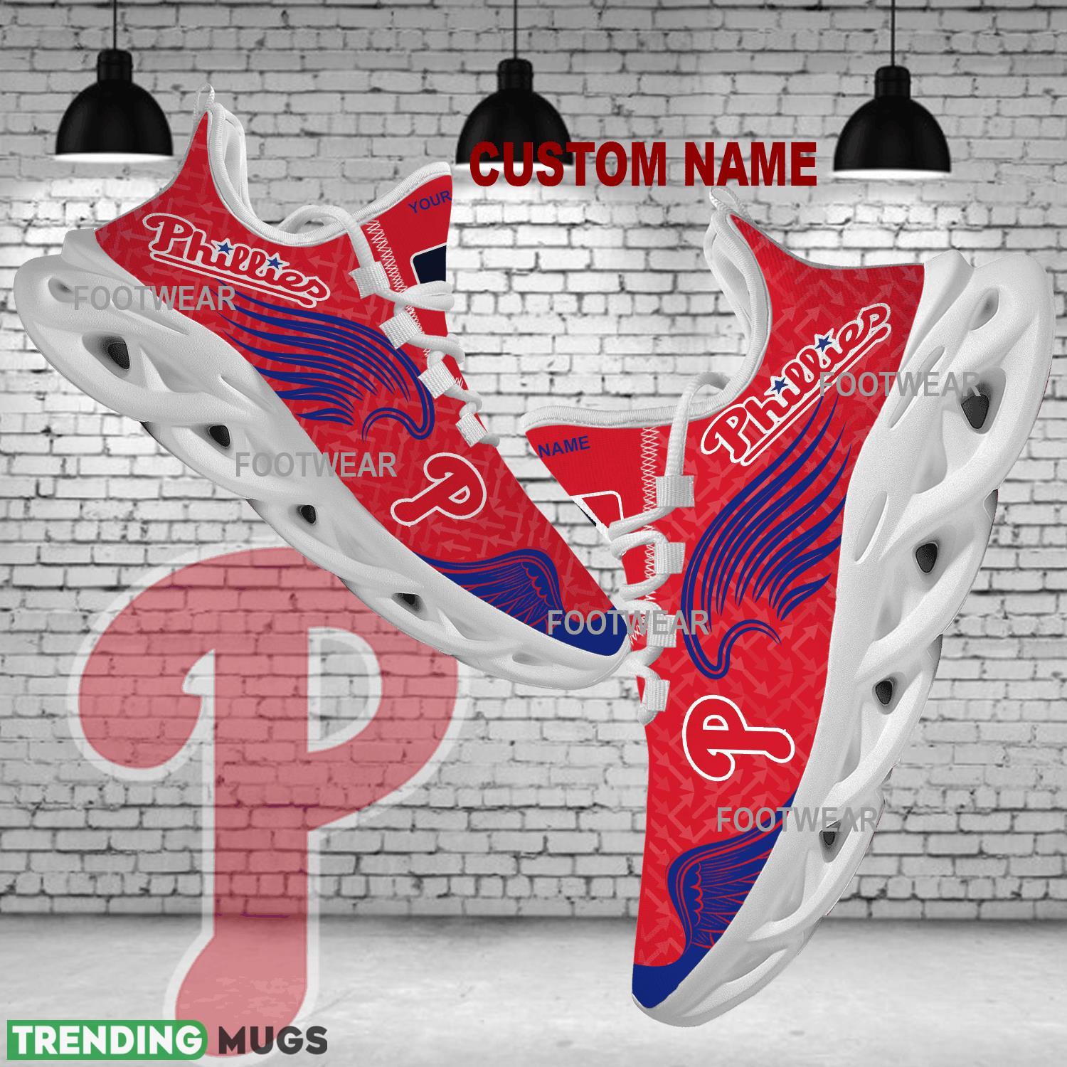Personalized Philadelphia Phillies New Wings Arrow Pattern Max Soul Shoes Chunky Sneaker Iconography - MLB Philadelphia Phillies New Wings Arrow Pattern Max Soul Shoes Photo 1 Personalized Philadelphia Phillies New Wings Arrow Pattern Max Soul Shoes Chunky Sneaker Iconography - MLB Philadelphia Phillies New Wings Arrow Pattern Max Soul Shoes Photo 1