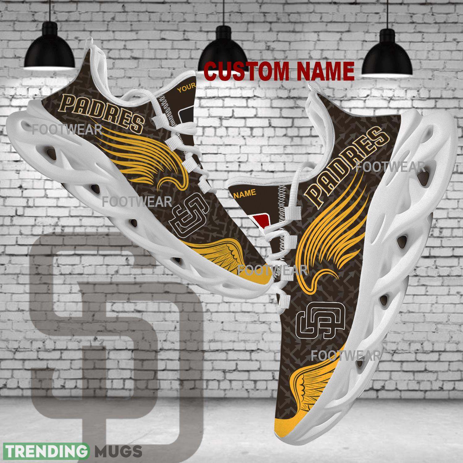 Personalized San Diego Padres New Wings Arrow Pattern Max Soul Shoes Sport Sneaker - MLB San Diego Padres New Wings Arrow Pattern Max Soul Shoes Photo 1 Personalized San Diego Padres New Wings Arrow Pattern Max Soul Shoes Sport Sneaker - MLB San Diego Padres New Wings Arrow Pattern Max Soul Shoes Photo 1