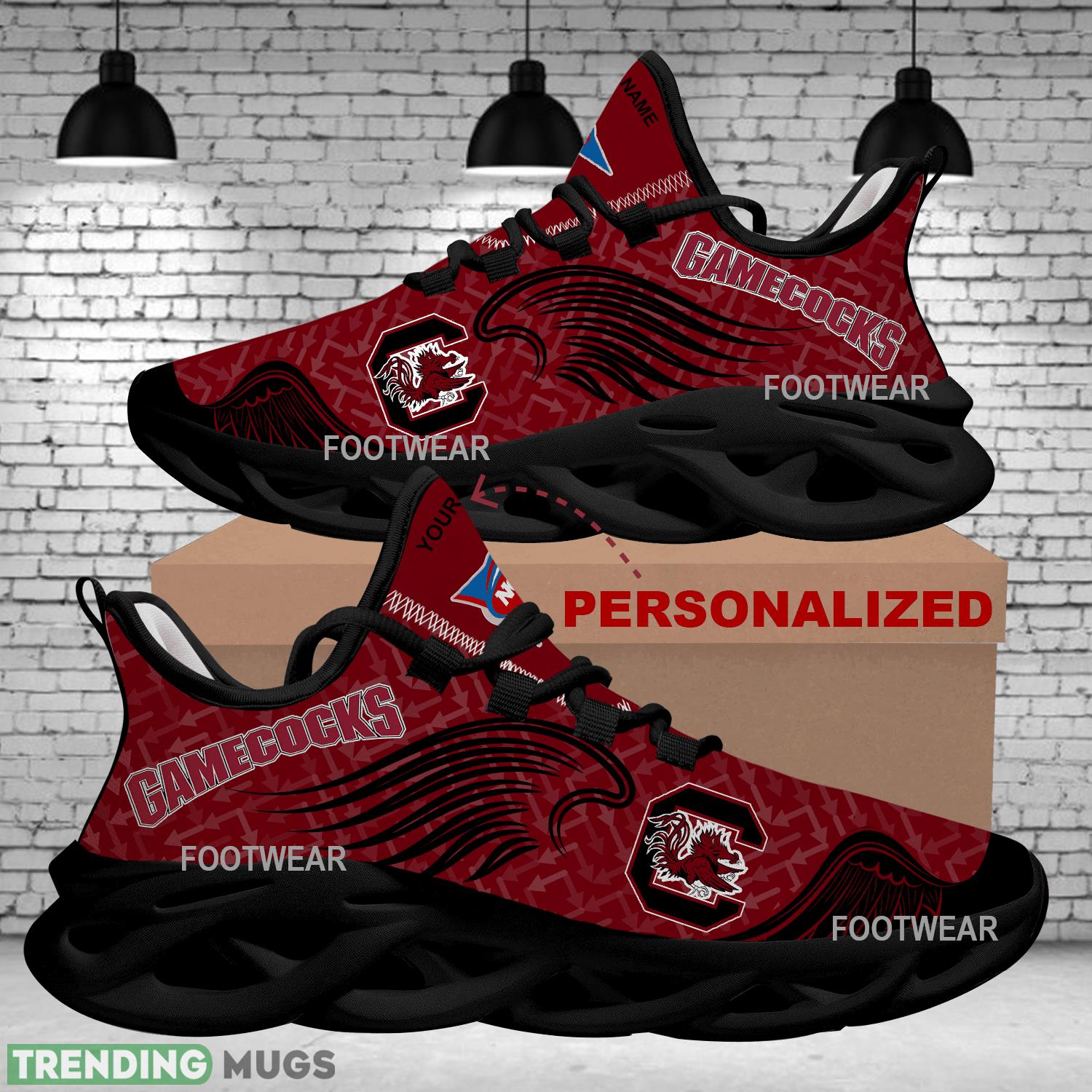 Personalized South Carolina Gamecocks New Wings Arrow Pattern Max Soul Shoes Running Sneaker Explore Max Soul Personalized South Carolina Gamecocks New Wings Arrow Pattern Max Soul Shoes Running Sneaker Explore Max Soul