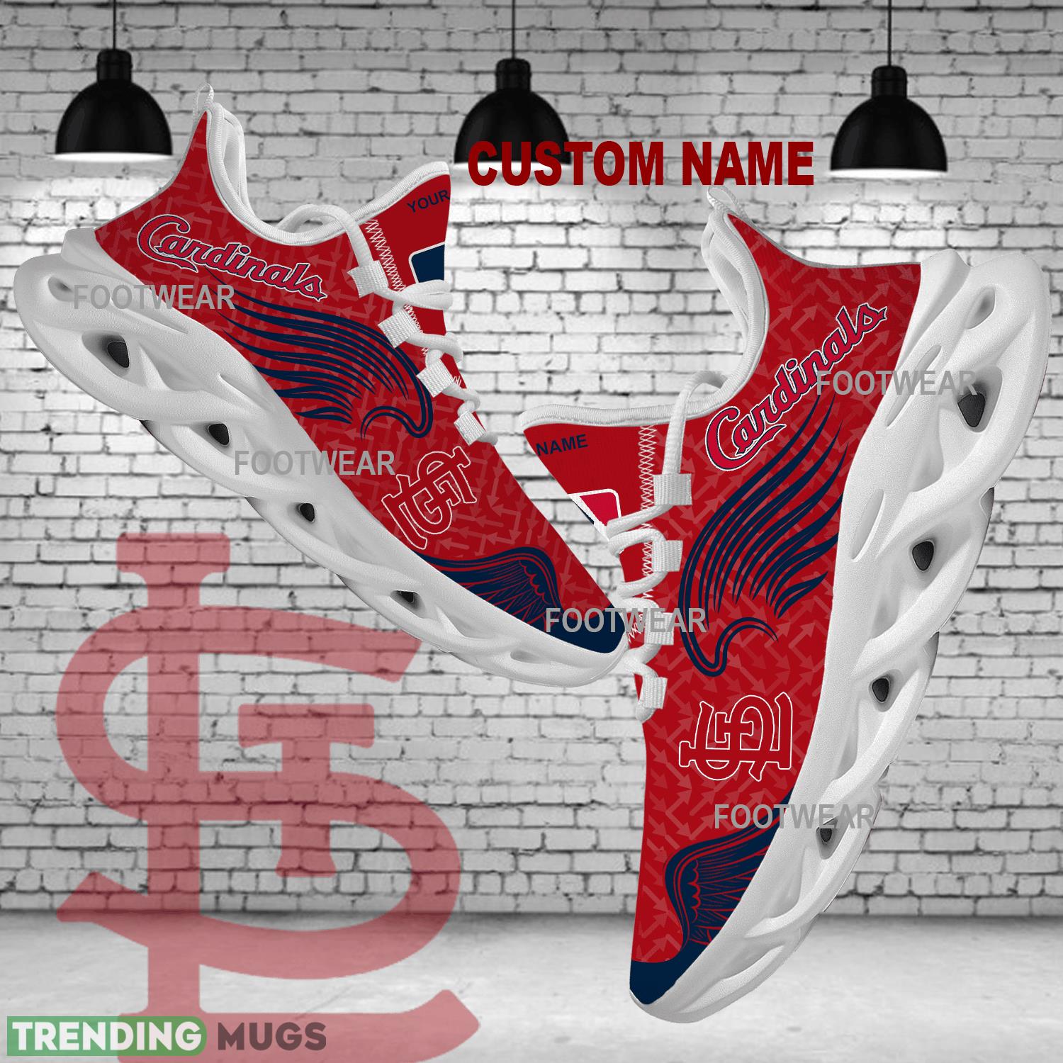 Personalized St. Louis Cardinals New Wings Arrow Pattern Max Soul Shoes Sport Sneaker Symbol - MLB St. Louis Cardinals New Wings Arrow Pattern Max Soul Shoes Photo 1 Personalized St. Louis Cardinals New Wings Arrow Pattern Max Soul Shoes Sport Sneaker Symbol - MLB St. Louis Cardinals New Wings Arrow Pattern Max Soul Shoes Photo 1