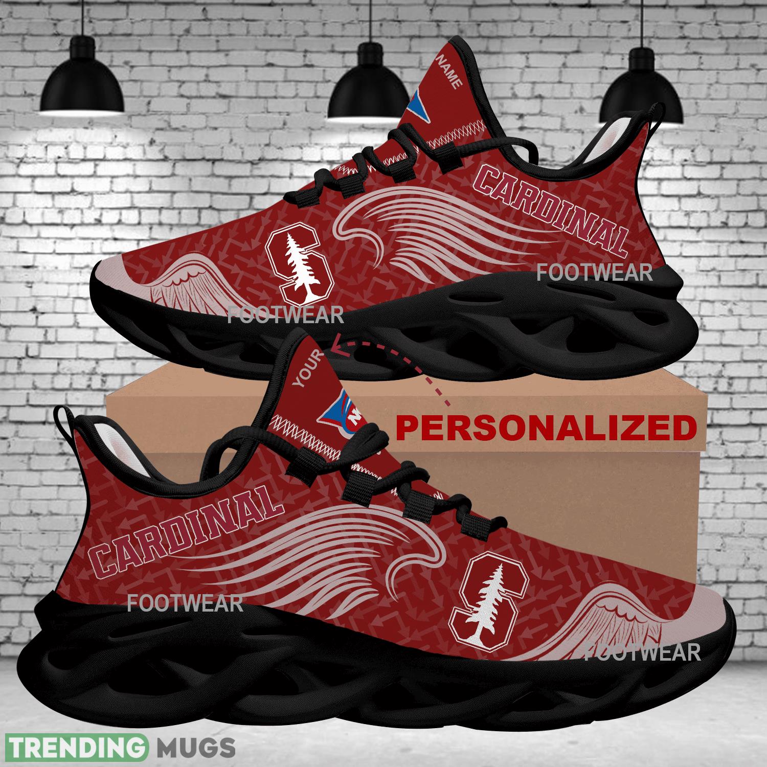Personalized Stanford Cardinal New Wings Arrow Pattern Max Soul Shoes Running Sneaker Impression Max Soul Personalized Stanford Cardinal New Wings Arrow Pattern Max Soul Shoes Running Sneaker Impression Max Soul