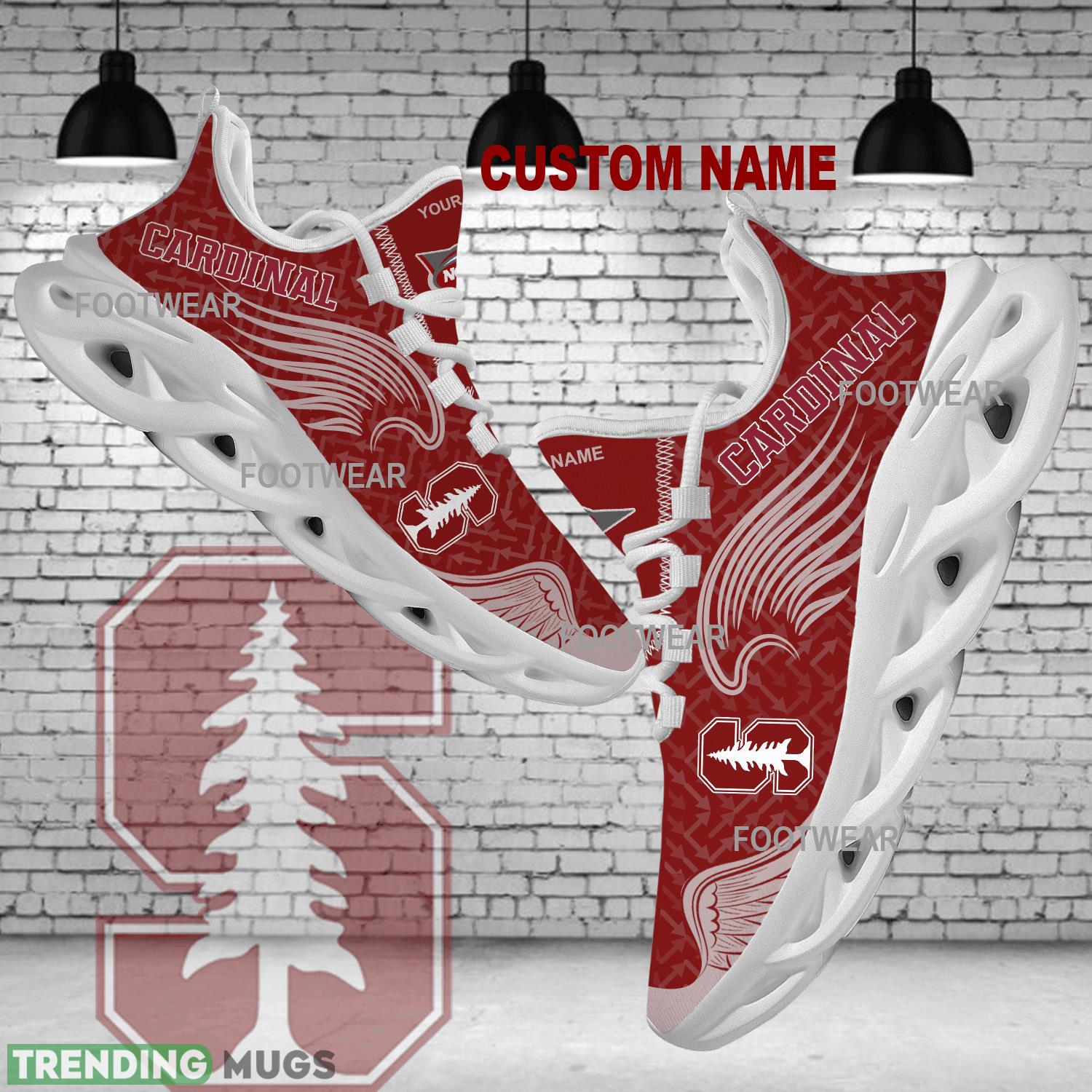 Personalized Stanford Cardinal New Wings Arrow Pattern Max Soul Shoes Running Sneaker Impression - NCAA Stanford Cardinal New Wings Arrow Pattern Max Soul Shoes Photo 1 Personalized Stanford Cardinal New Wings Arrow Pattern Max Soul Shoes Running Sneaker Impression - NCAA Stanford Cardinal New Wings Arrow Pattern Max Soul Shoes Photo 1