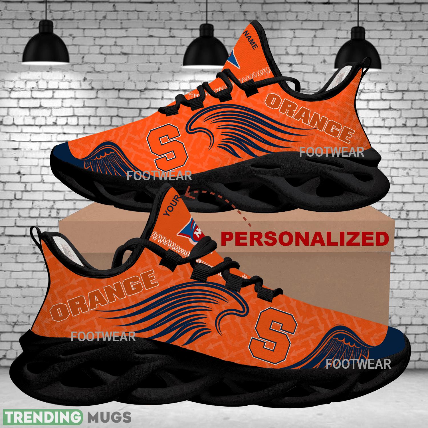 Personalized Syracuse Orange New Wings Arrow Pattern Max Soul Shoes Sport Sneaker Attitude Max Soul Personalized Syracuse Orange New Wings Arrow Pattern Max Soul Shoes Sport Sneaker Attitude Max Soul
