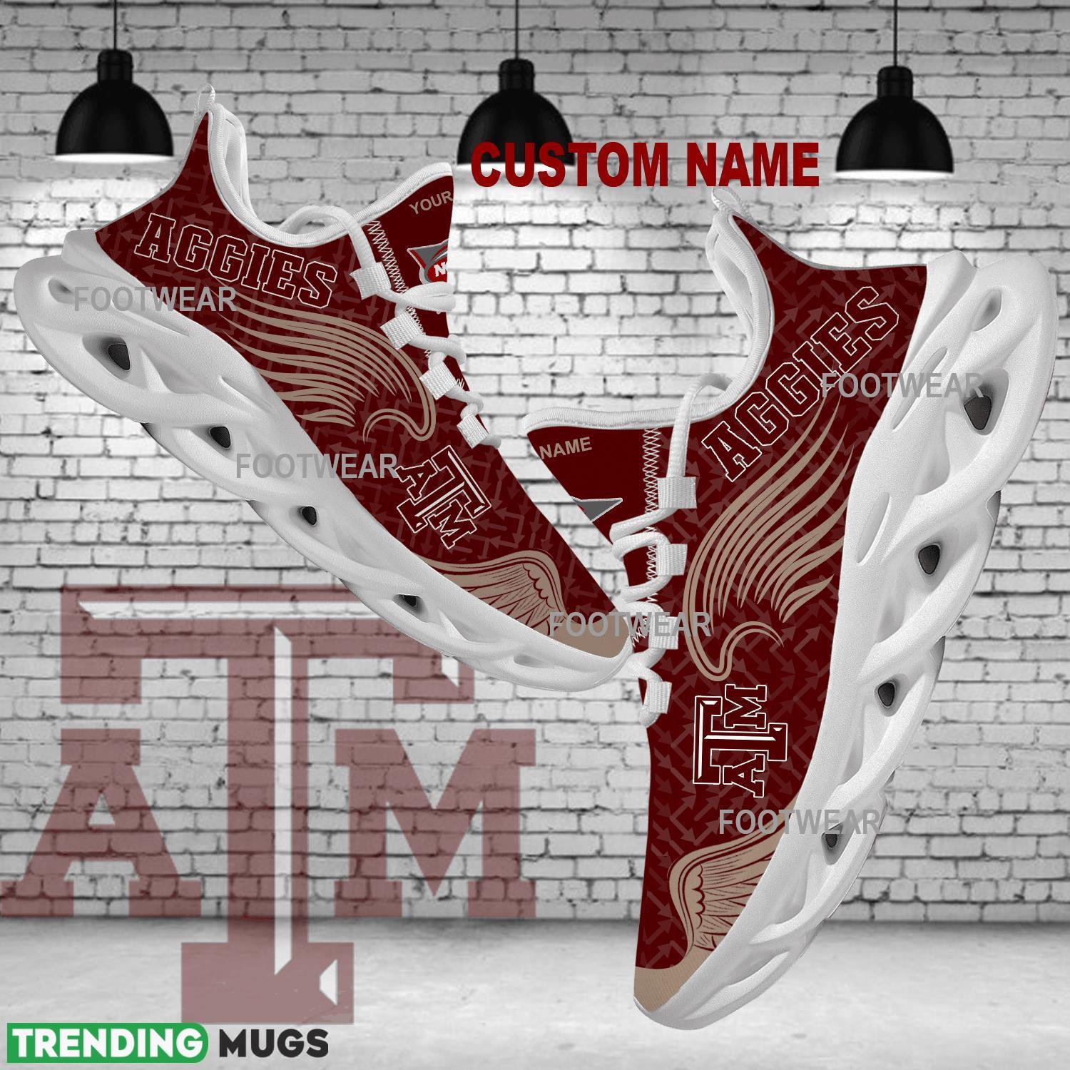 Personalized Texas A&M Aggies New Wings Arrow Pattern Max Soul Shoes Chunky Sneaker Fusion - NCAA Texas A&M Aggies New Wings Arrow Pattern Max Soul Shoes Photo 1 Personalized Texas A&M Aggies New Wings Arrow Pattern Max Soul Shoes Chunky Sneaker Fusion - NCAA Texas A&M Aggies New Wings Arrow Pattern Max Soul Shoes Photo 1