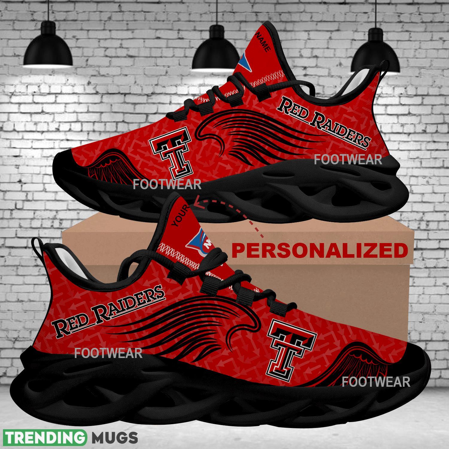 Personalized Texas Tech Red Raiders New Wings Arrow Pattern Max Soul Shoes Chunky Sneaker Creative Max Soul Personalized Texas Tech Red Raiders New Wings Arrow Pattern Max Soul Shoes Chunky Sneaker Creative Max Soul