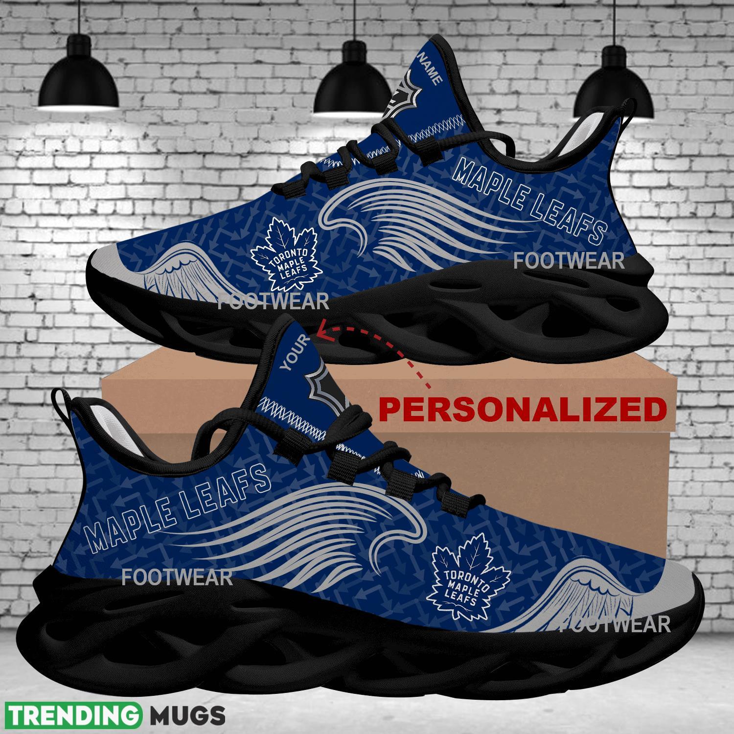 Personalized Toronto Maple Leafs New Wings Arrow Pattern Max Soul Shoes Sport Sneaker Vibe Max Soul Personalized Toronto Maple Leafs New Wings Arrow Pattern Max Soul Shoes Sport Sneaker Vibe Max Soul