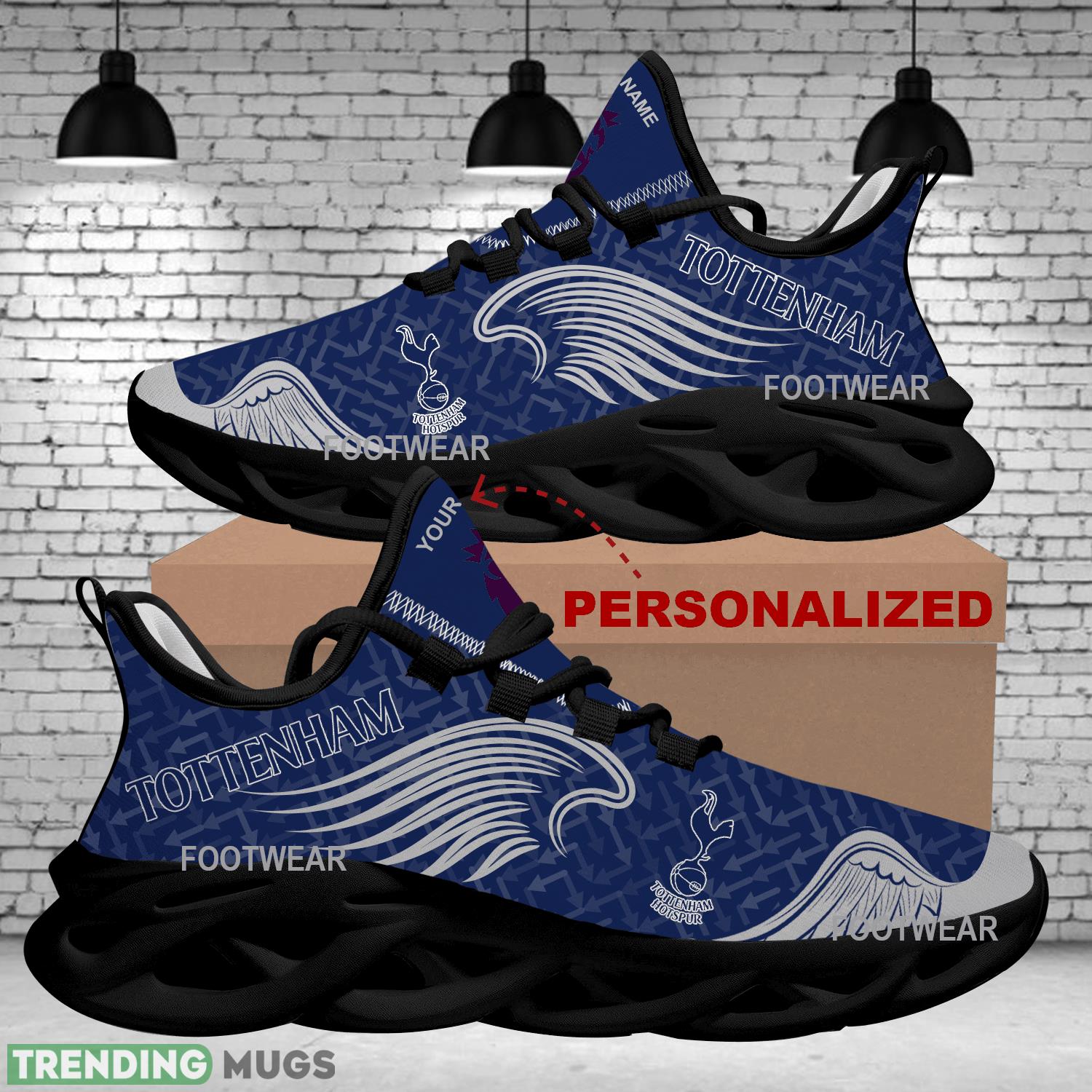Personalized Tottenham Hotspur New Wings Arrow Pattern Max Soul Shoes Running Sneaker Contemporary Max Soul Personalized Tottenham Hotspur New Wings Arrow Pattern Max Soul Shoes Running Sneaker Contemporary Max Soul