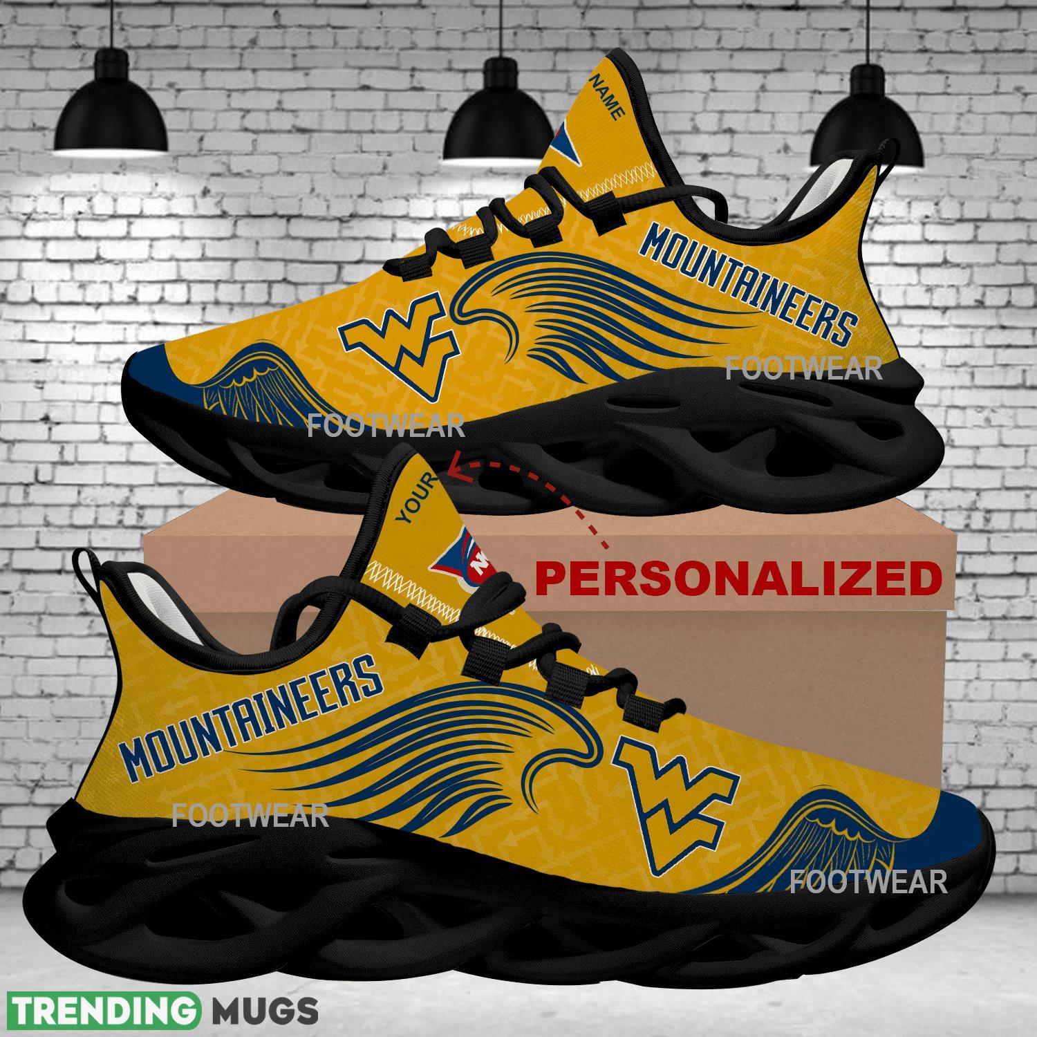 Personalized West Virginia Mountaineers New Wings Arrow Pattern Max Soul Shoes Running Sneaker Versatile Max Soul Personalized West Virginia Mountaineers New Wings Arrow Pattern Max Soul Shoes Running Sneaker Versatile Max Soul