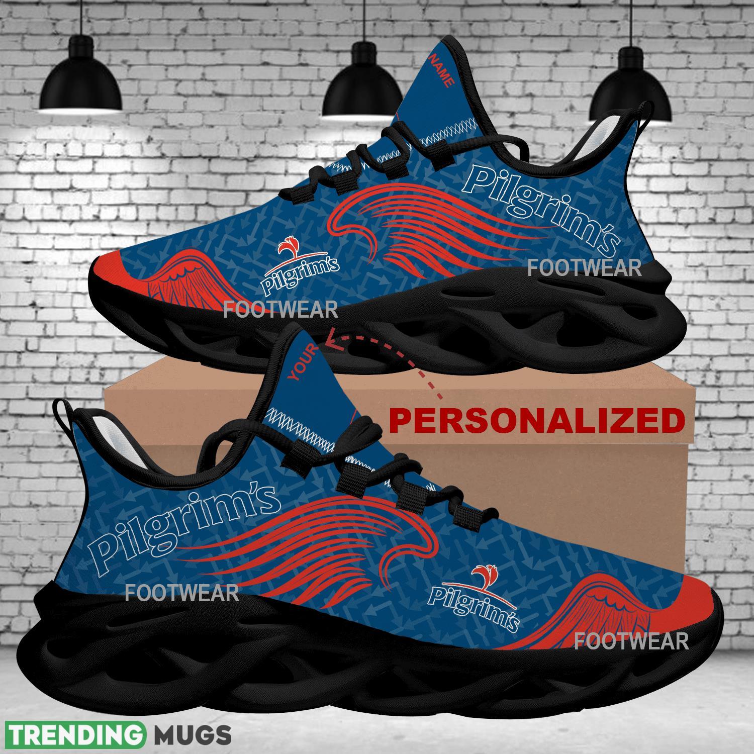 Pilgrim's Brand Logo Wings Pattern Max Soul Shoes Personalized Bold Running Sneaker Max Soul Pilgrim's Brand Logo Wings Pattern Max Soul Shoes Personalized Bold Running Sneaker Max Soul