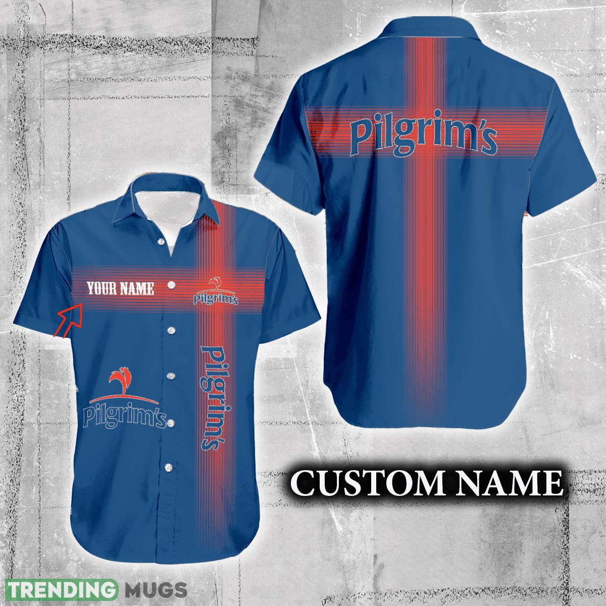 Pilgrim's Logo Brand Hawaiian Shirt Custom Name Trending Summer Hawaiian Shirt Pilgrim's Logo Brand Hawaiian Shirt Custom Name Trending Summer - Pilgrim's Logo Brand Hawaiian Shirt Custom Name Trending Summer