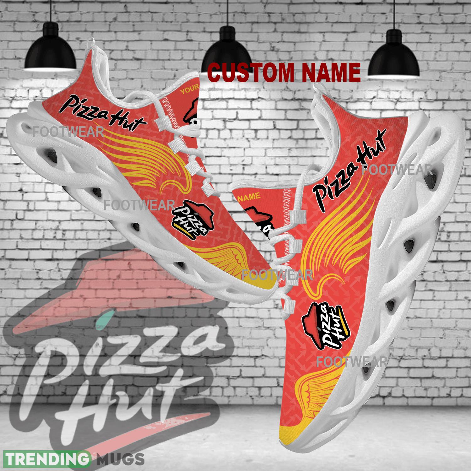 Pizza Hut Brand Logo Wings Pattern Max Soul Shoes Personalized Streetstyle Chunky Sneaker - pizza hut Brand Logo New Wings Pattern Max Soul Shoes Custom Name Photo 1 Pizza Hut Brand Logo Wings Pattern Max Soul Shoes Personalized Streetstyle Chunky Sneaker - pizza hut Brand Logo New Wings Pattern Max Soul Shoes Custom Name Photo 1