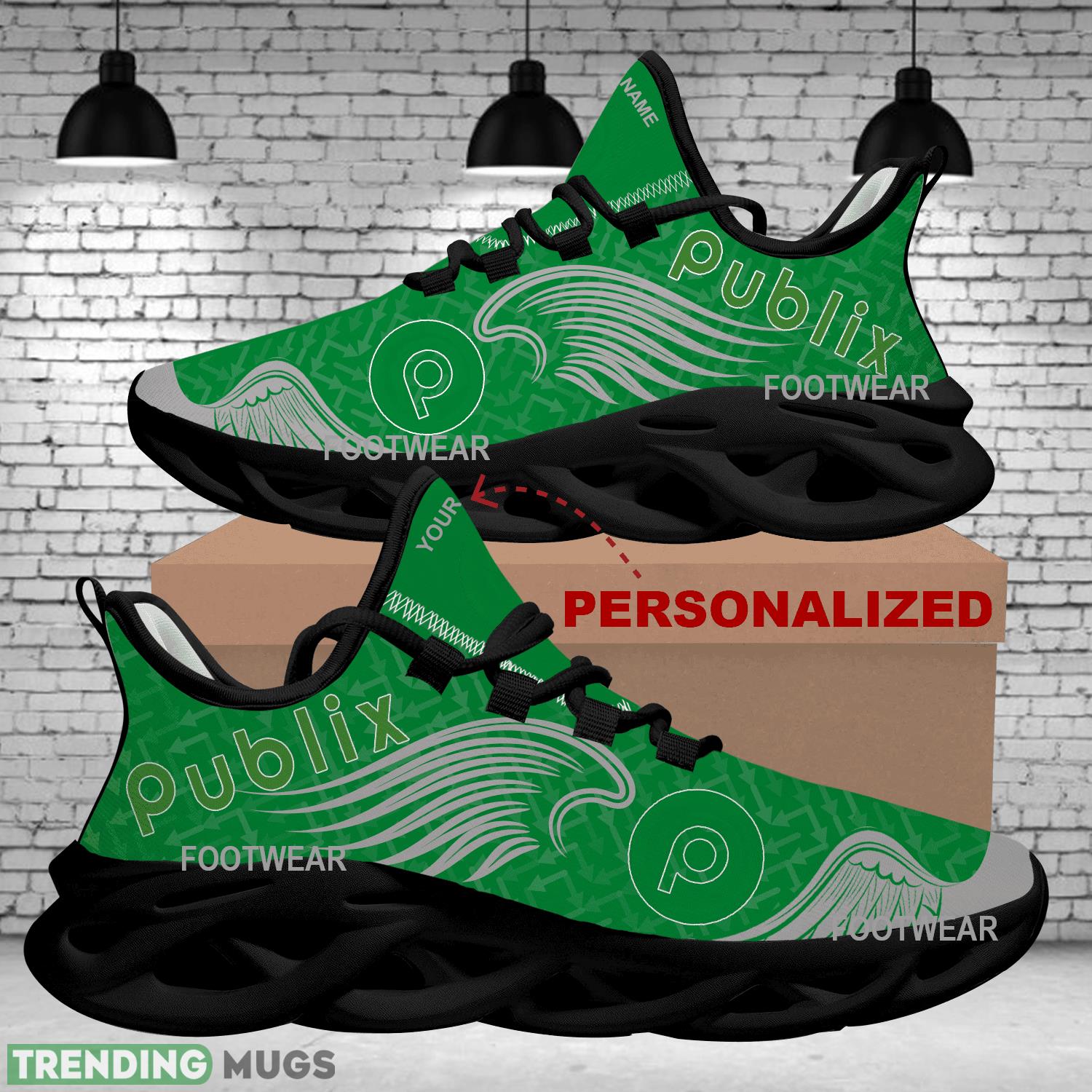 Publix Brand Logo Wings Pattern Max Soul Shoes Personalized Dynamic Chunky Sneaker Max Soul Publix Brand Logo Wings Pattern Max Soul Shoes Personalized Dynamic Chunky Sneaker Max Soul
