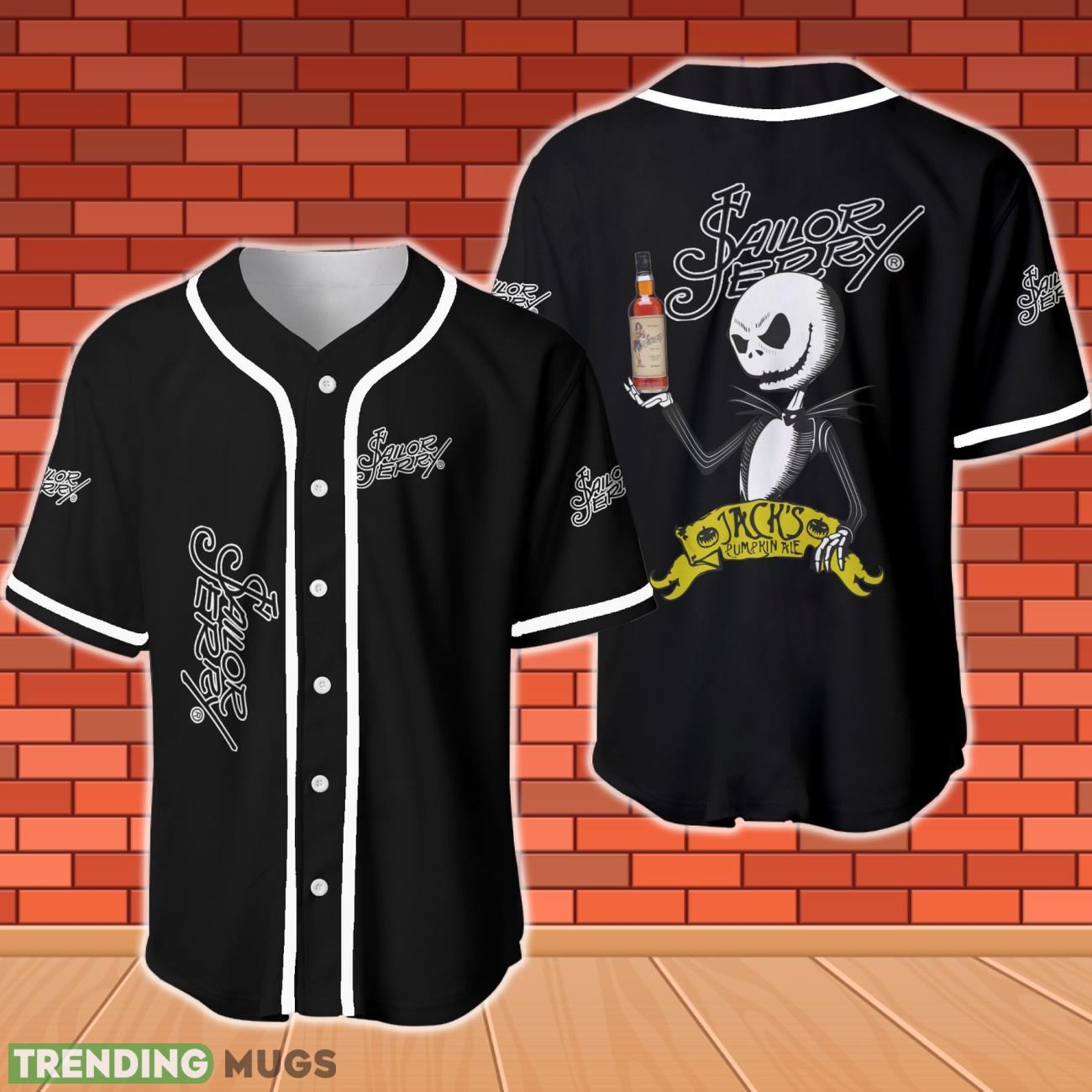 Sailor Jerry Halloween Jack Skellington Nightmare Baseball Jersey Product Photo 1 Sailor Jerry Halloween Jack Skellington Nightmare Baseball Jersey Product Photo 1