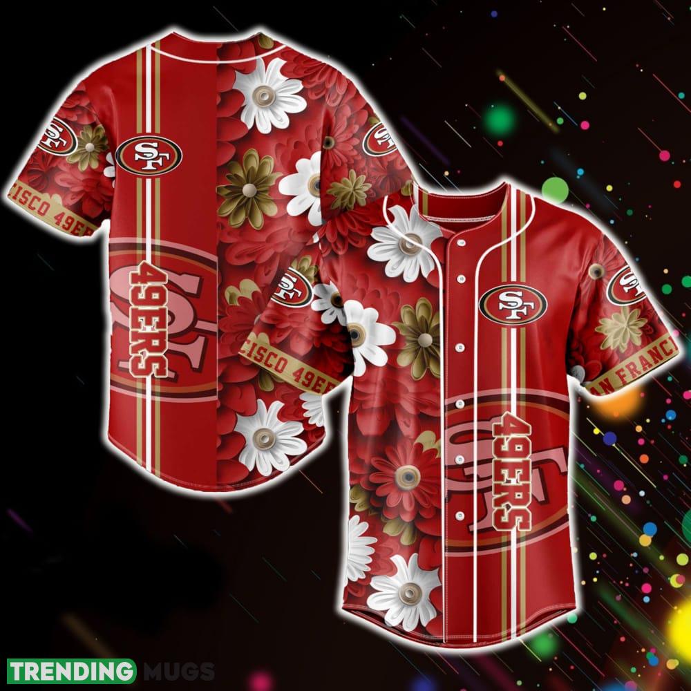 San Francisco 49ers NFL Baseball Jersey Shirt Flowers Pattern Gift For Men Women Fans - San Francisco 49ers NFL Baseball Jersey Shirt Flowers Pattern Gift For Men Women Fans San Francisco 49ers NFL Baseball Jersey Shirt Flowers Pattern Gift For Men Women Fans - San Francisco 49ers NFL Baseball Jersey Shirt Flowers Pattern Gift For Men Women Fans