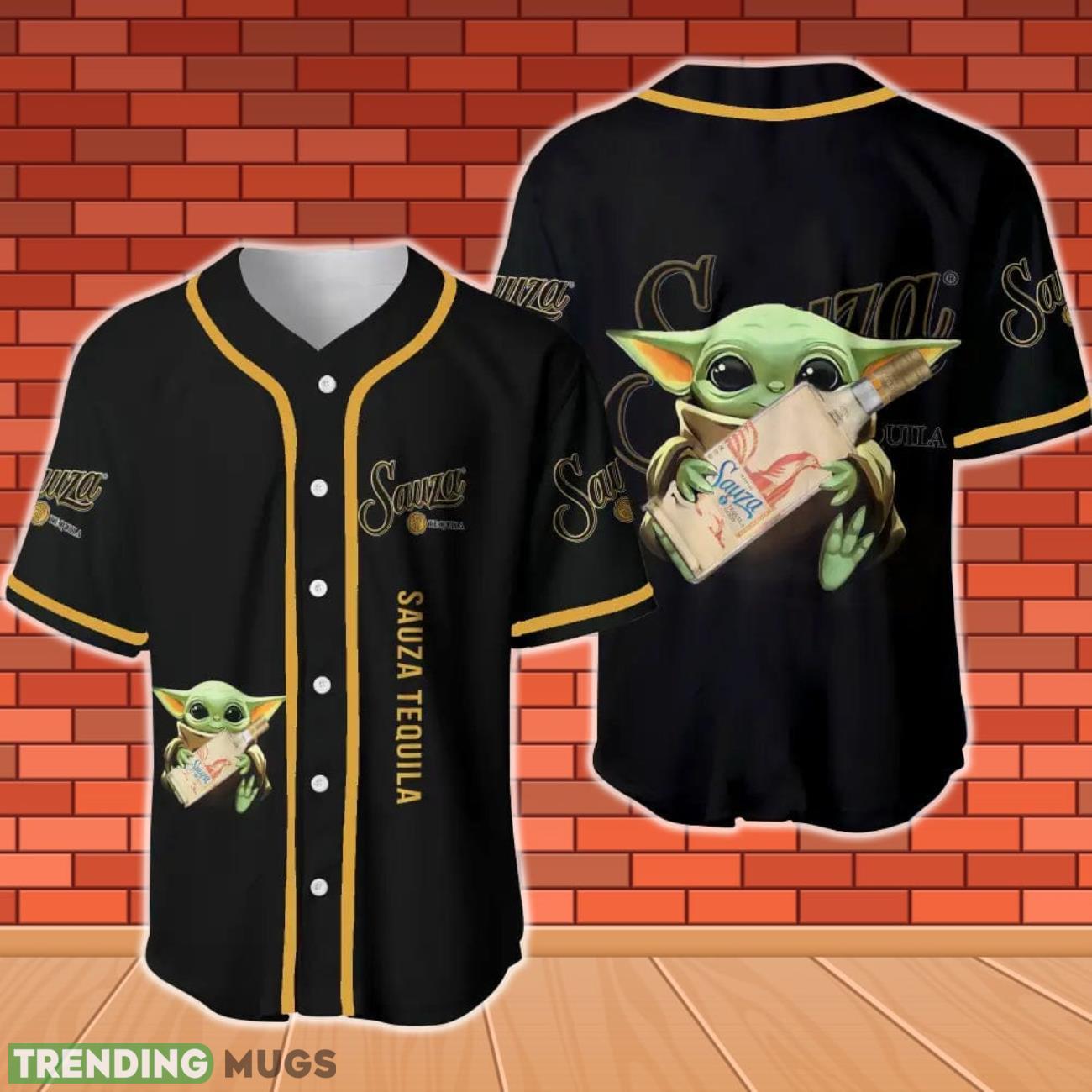 Sauza Tequila Baby Yoda Baseball Jersey Product Photo 1 Sauza Tequila Baby Yoda Baseball Jersey Product Photo 1