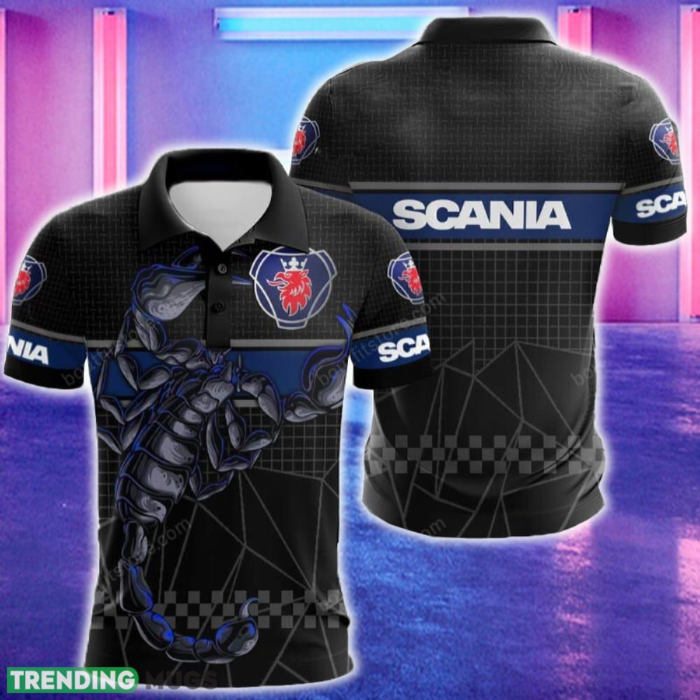 Scania Car 3D Polo Shirt Golf Pattern Scorpion Gift For Men Women Fans - Scania Car 3D Polo Shirt Golf Pattern Scorpion Gift For Men Women Fans Scania Car 3D Polo Shirt Golf Pattern Scorpion Gift For Men Women Fans - Scania Car 3D Polo Shirt Golf Pattern Scorpion Gift For Men Women Fans