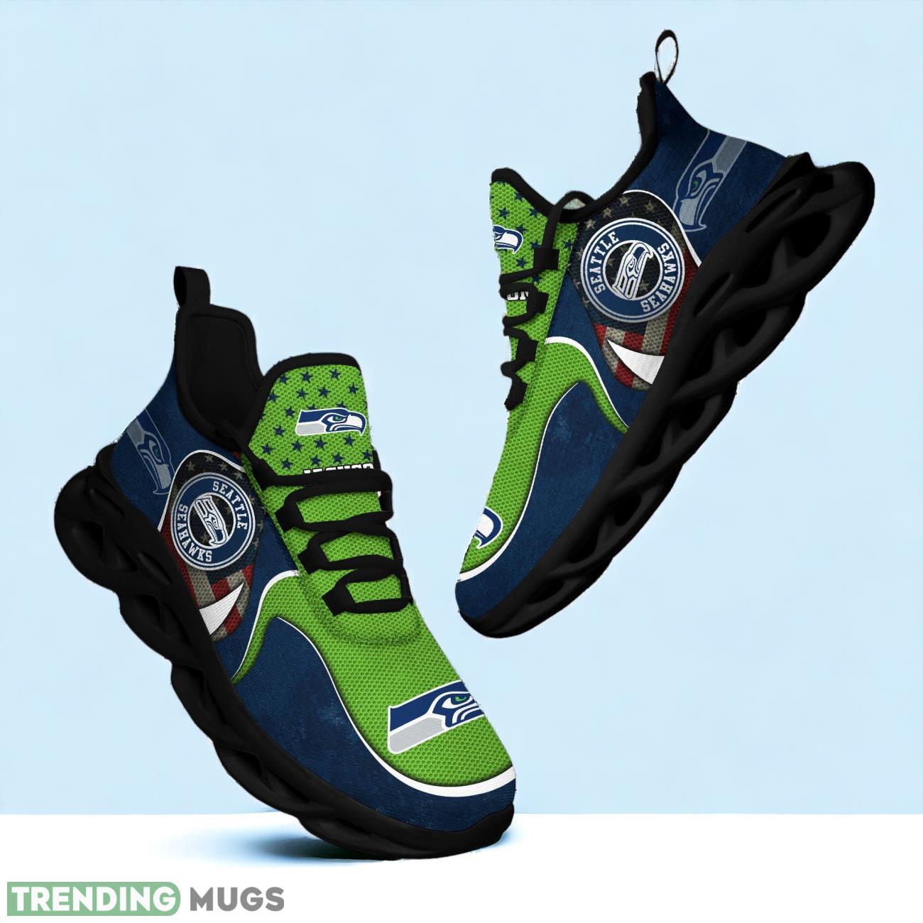 Seattle Seahawks NFL Sports Clunky Custom Name Max Soul Shoes Max Soul Seattle Seahawks NFL Sports Clunky Custom Name Max Soul Shoes Max Soul