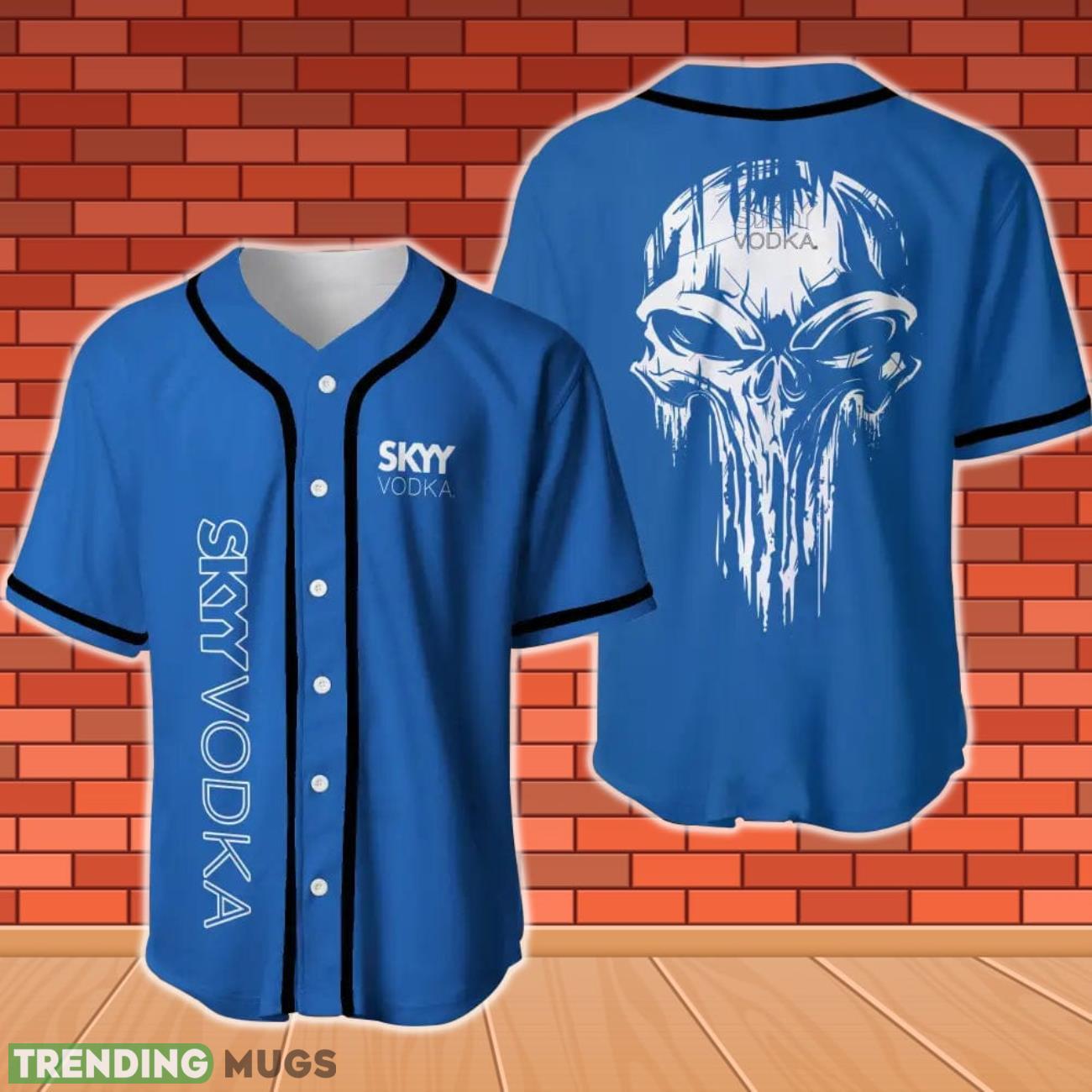 SKYY Vodka Skull Baseball Jersey Product Photo 1