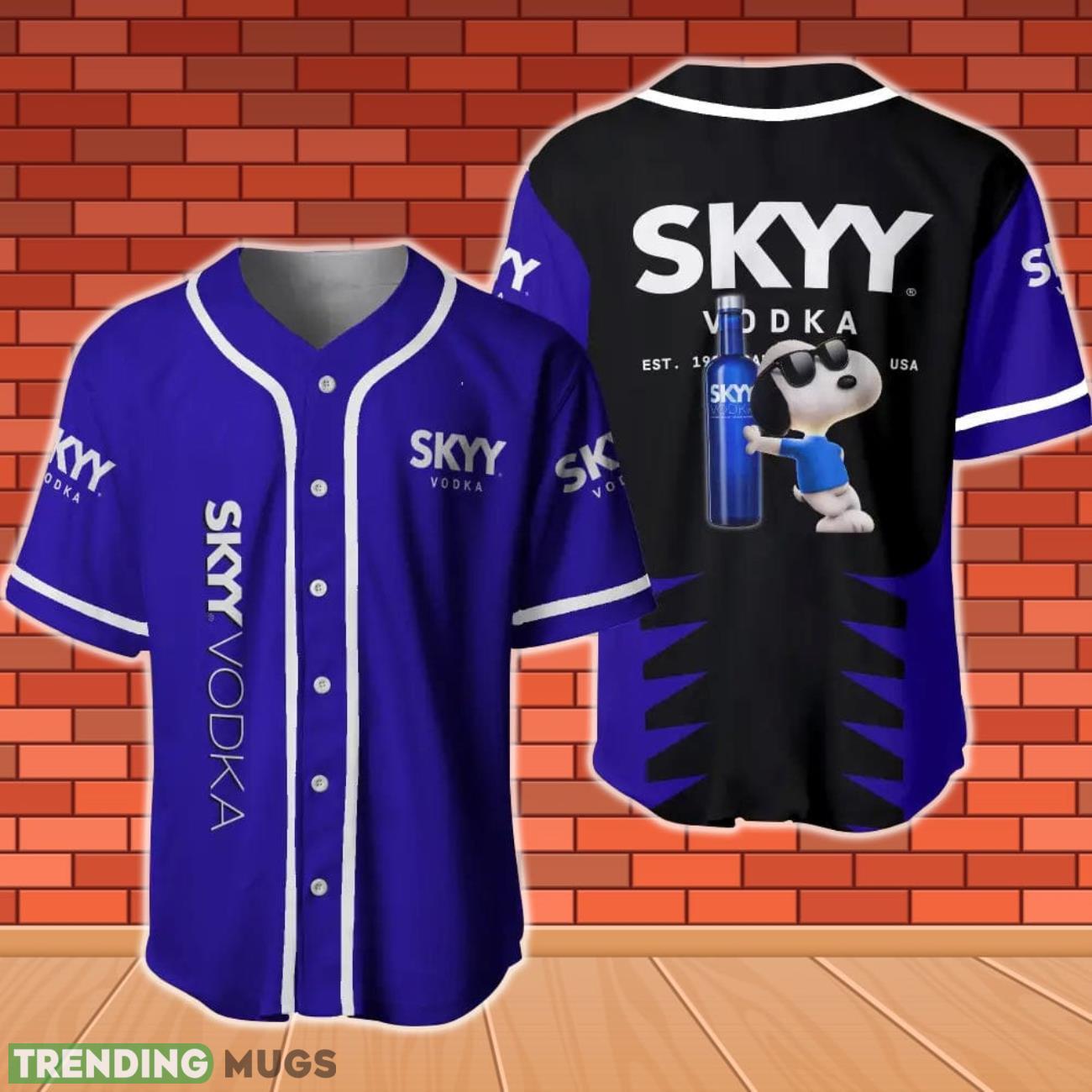 SKYY vodka Snoopy Baseball Jersey Product Photo 1 SKYY vodka Snoopy Baseball Jersey Product Photo 1