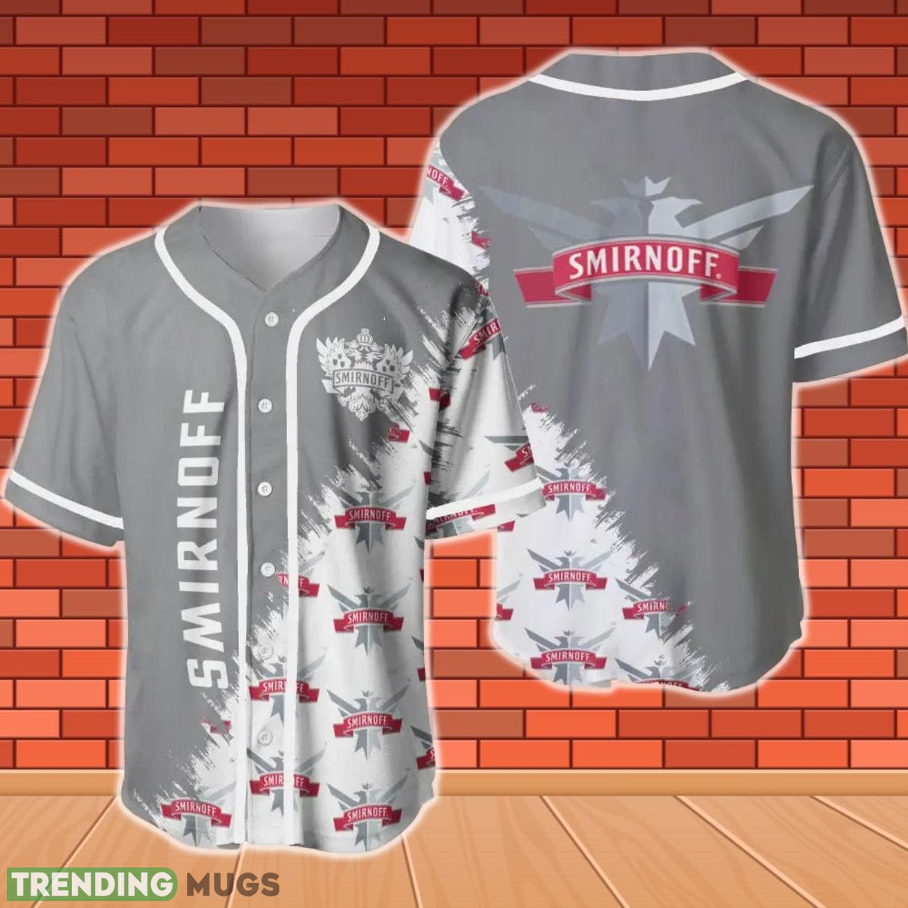 Smirnoff Vodka Baseball Jersey Product Photo 1 Smirnoff Vodka Baseball Jersey Product Photo 1