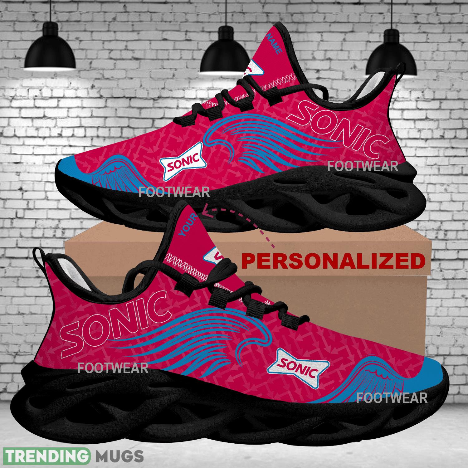 Sonic Drive In Brand Logo Wings Pattern Max Soul Shoes Personalized Exclusive Sport Sneaker Max Soul Sonic Drive In Brand Logo Wings Pattern Max Soul Shoes Personalized Exclusive Sport Sneaker Max Soul