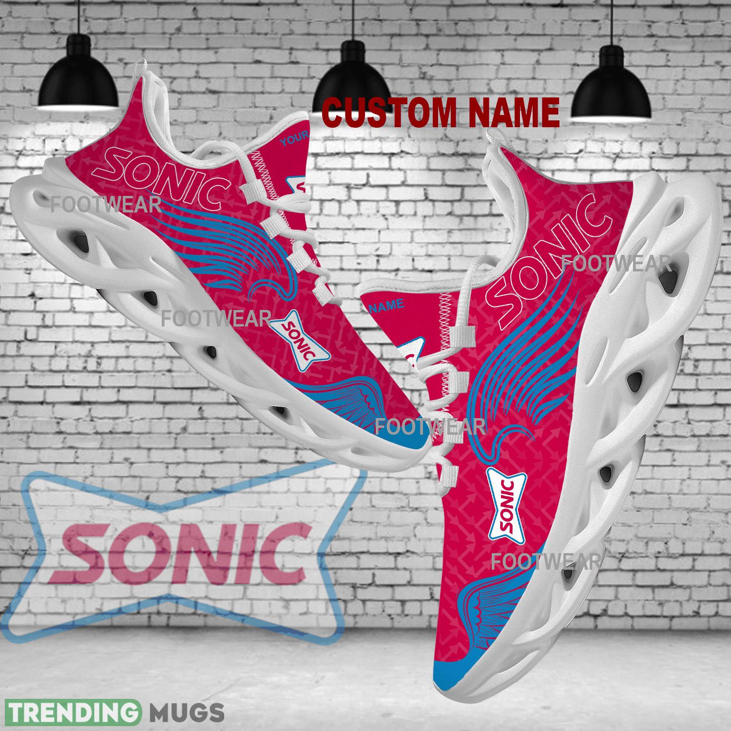 Sonic Drive In Brand Logo Wings Pattern Max Soul Shoes Personalized Exclusive Sport Sneaker - sonic drive in Brand Logo New Wings Pattern Max Soul Shoes Custom Name Photo 1 Sonic Drive In Brand Logo Wings Pattern Max Soul Shoes Personalized Exclusive Sport Sneaker - sonic drive in Brand Logo New Wings Pattern Max Soul Shoes Custom Name Photo 1