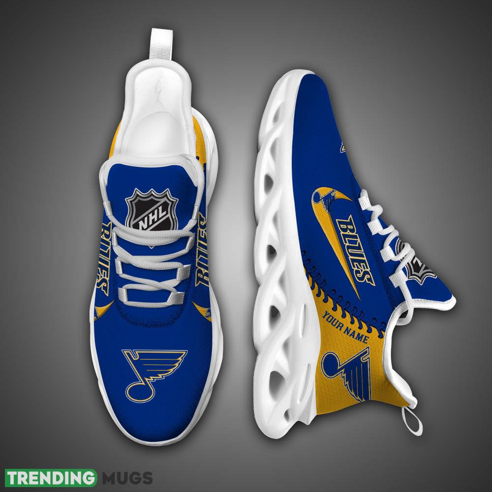 St Louis Blues NHL Max Soul Shoes Custom Name For Men Women Fans Max Soul St Louis Blues NHL Max Soul Shoes Custom Name For Men Women Fans Max Soul